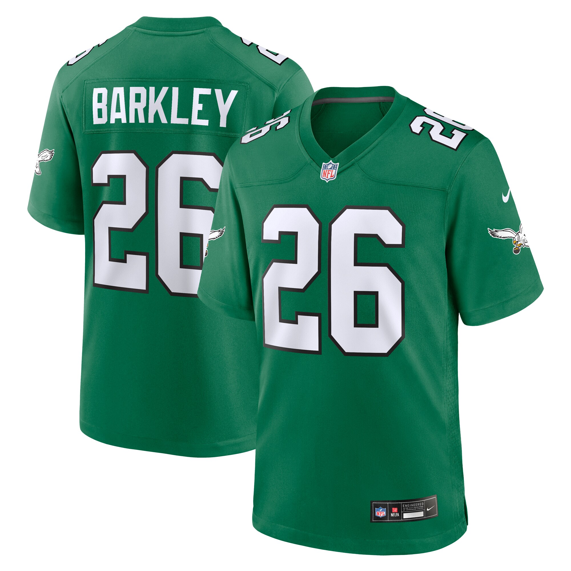 Saquon Barkley Philadelphia Eagles  Alternate Game Jersey -  Kelly Green