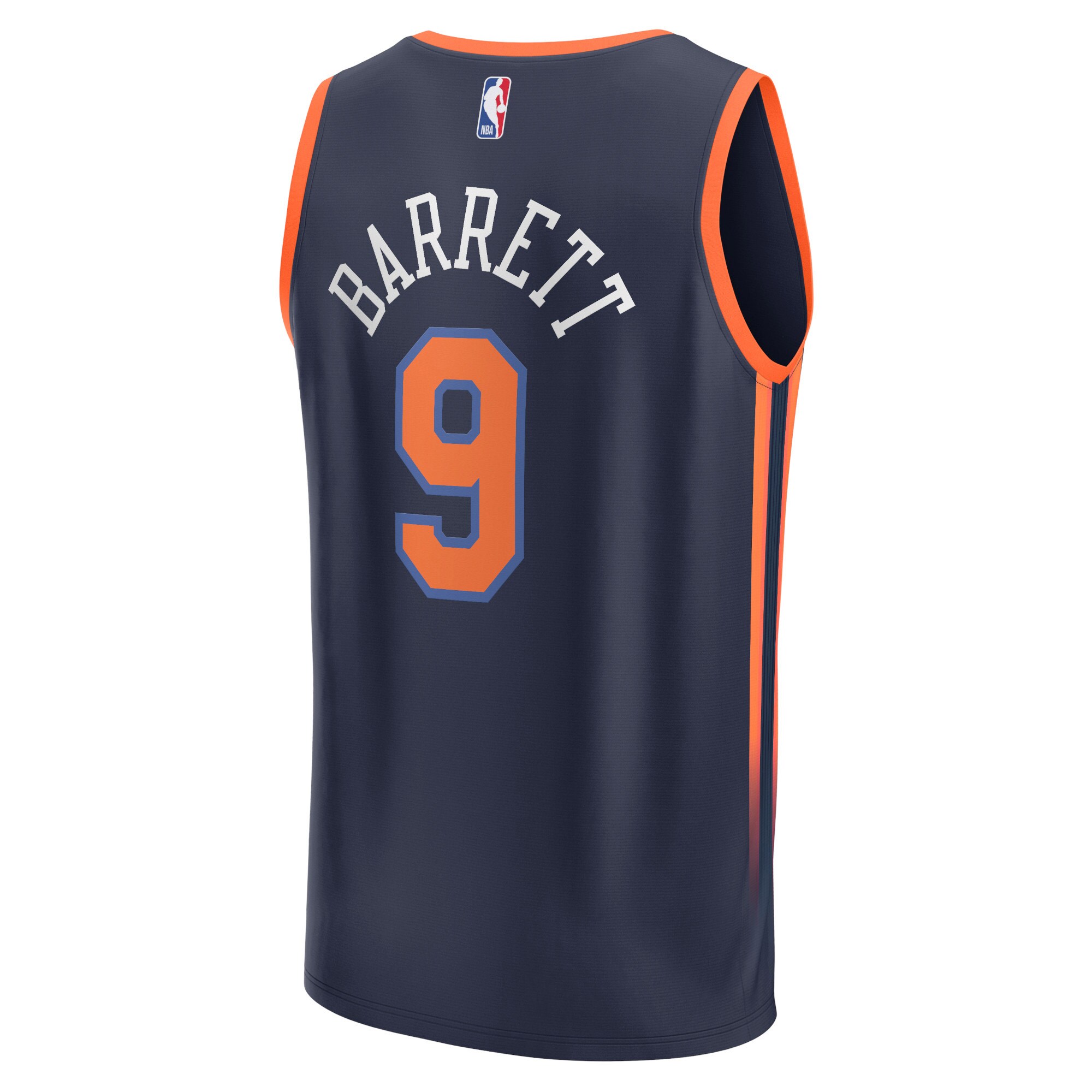 RJ Barrett New York Knicks Fanatics Fast Break Replica Player Jersey - Statement Edition - Navy