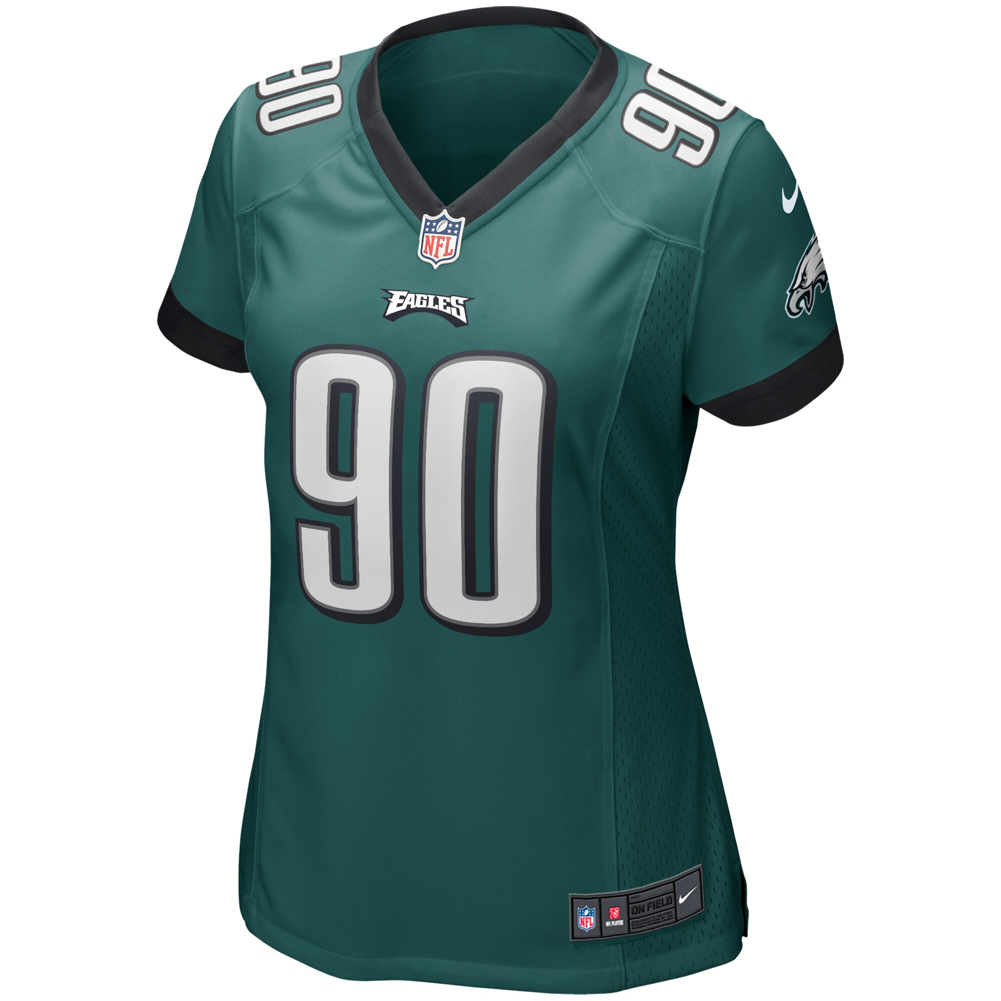 Mike Golic Philadelphia Eagles  Women's Game Retired Player Jersey - Midnight Green