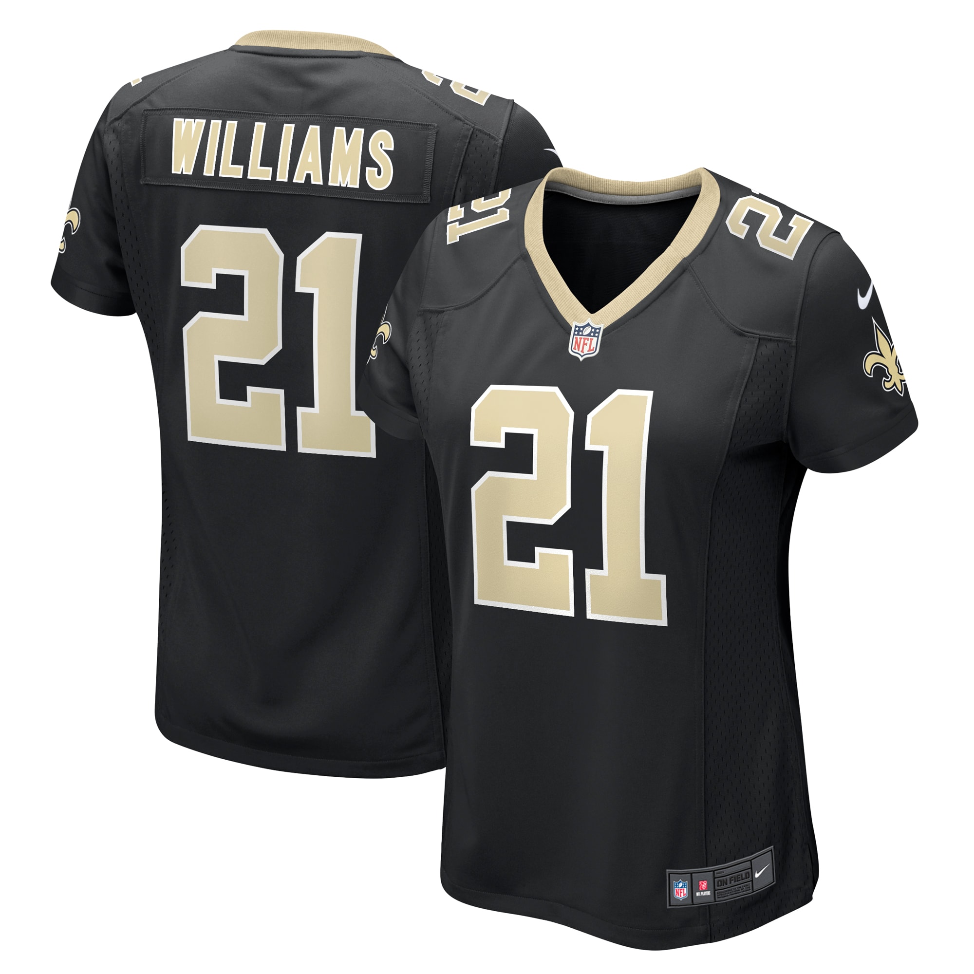 Jamaal Williams New Orleans Saints  Women's Player Jersey - Black