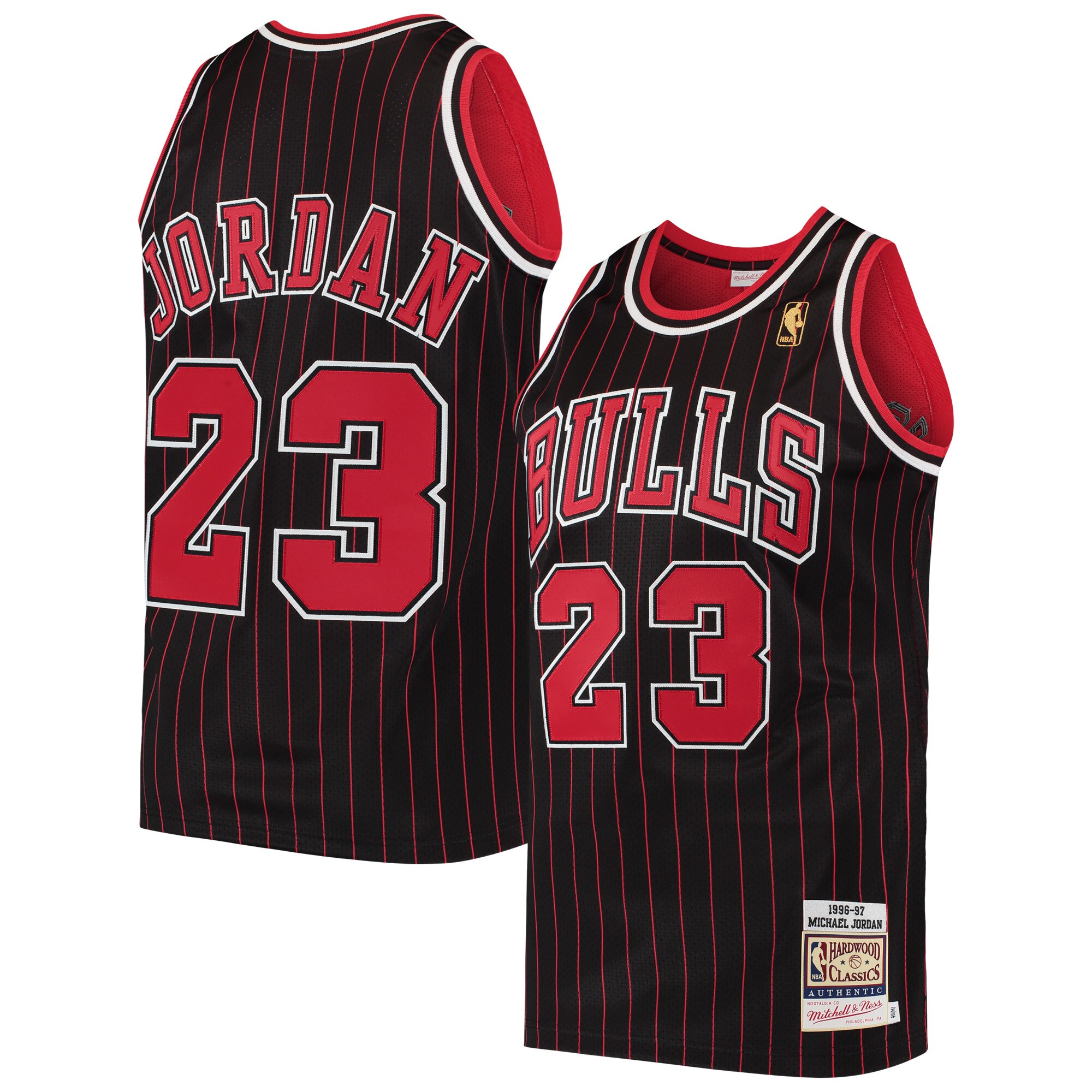 Michael Jordan Chicago Bulls Mitchell & Ness 1996\/97 Hardwood Classics Authentic Jersey - Black