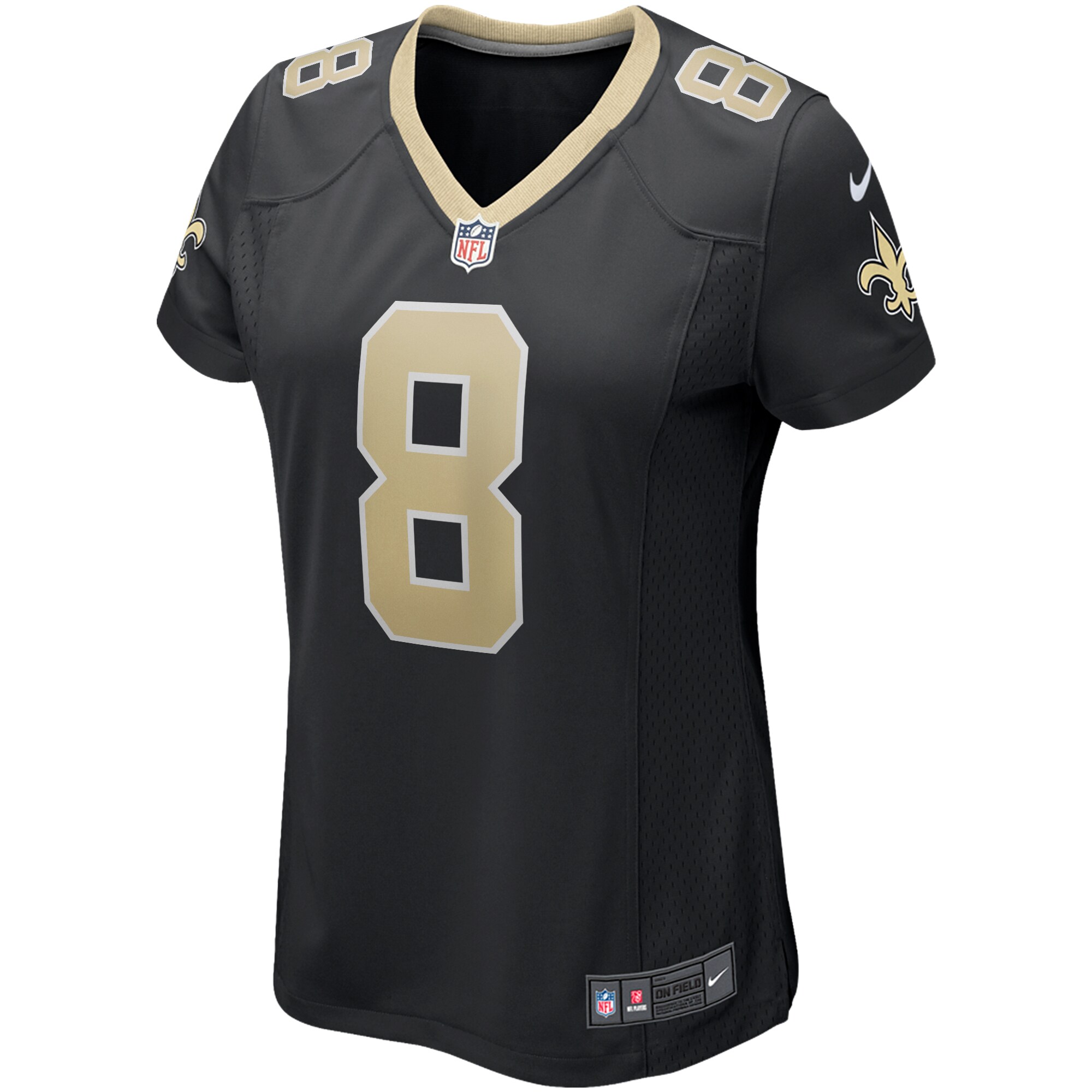 Archie Manning New Orleans Saints  Women's Game Retired Player Jersey - Black