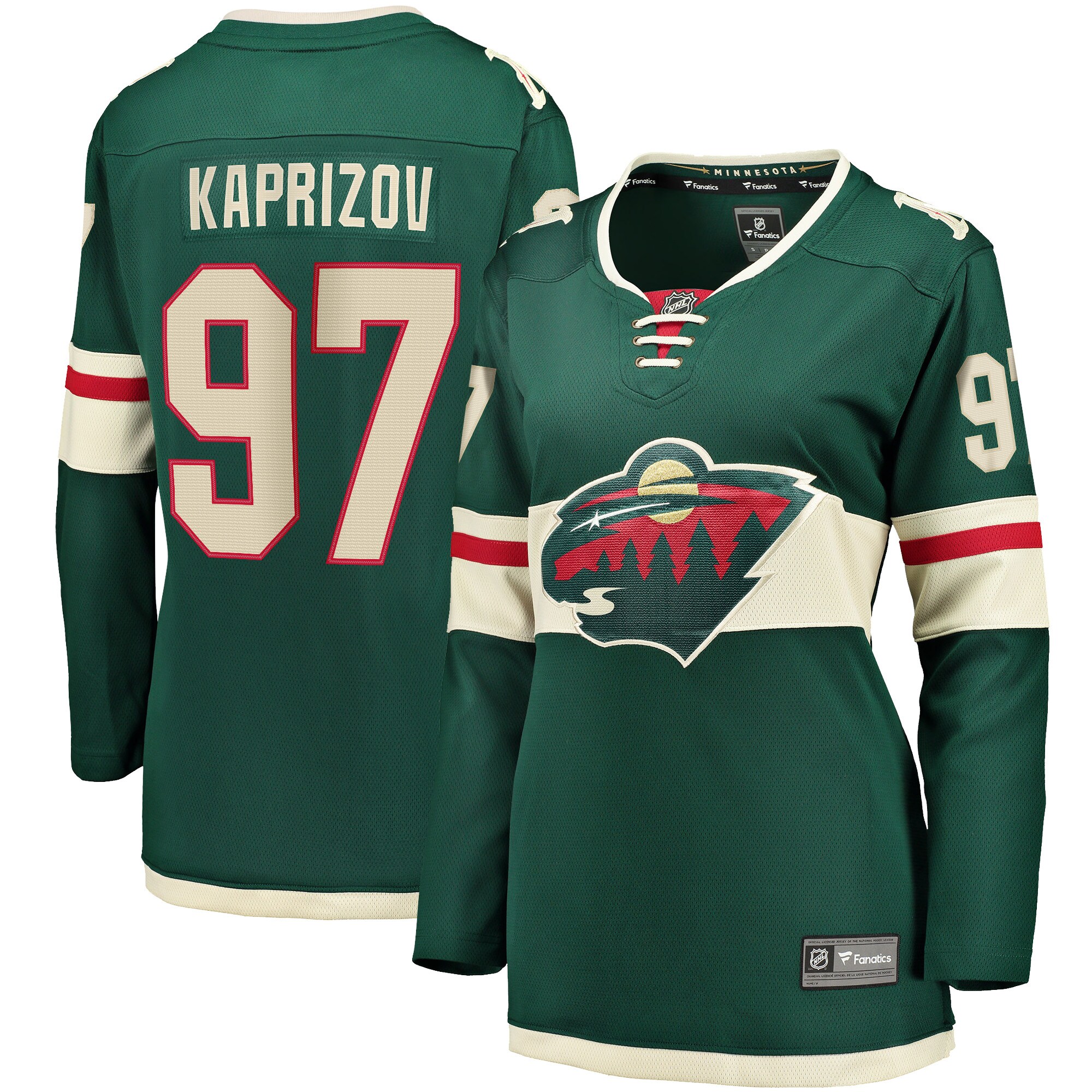 Kirill Kaprizov Minnesota Wild Fanatics Women's Home Breakaway Replica Jersey - Green