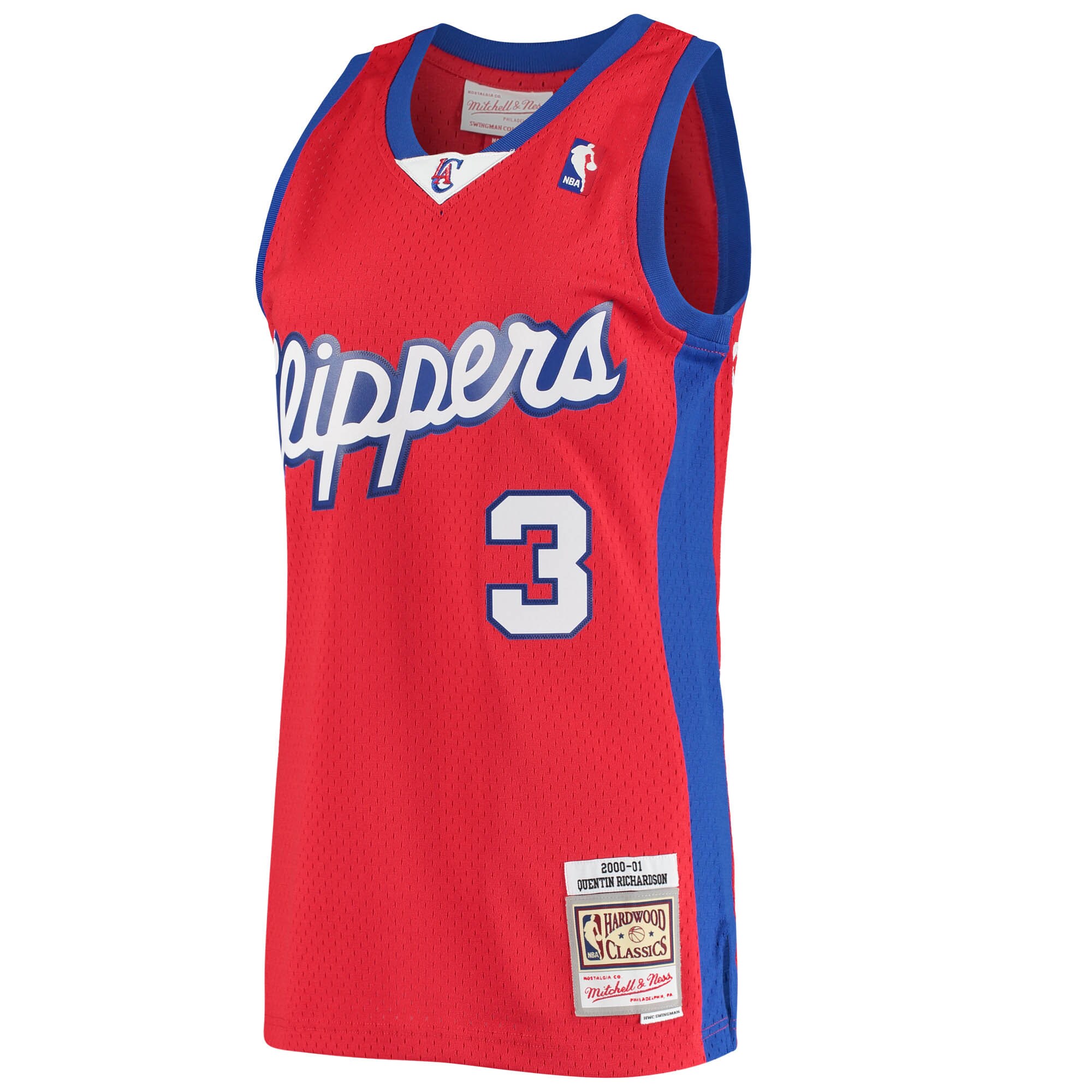 Quentin Richardson LA Clippers Mitchell & Ness 2000\/01 Hardwood Classics Swingman Jersey - Red