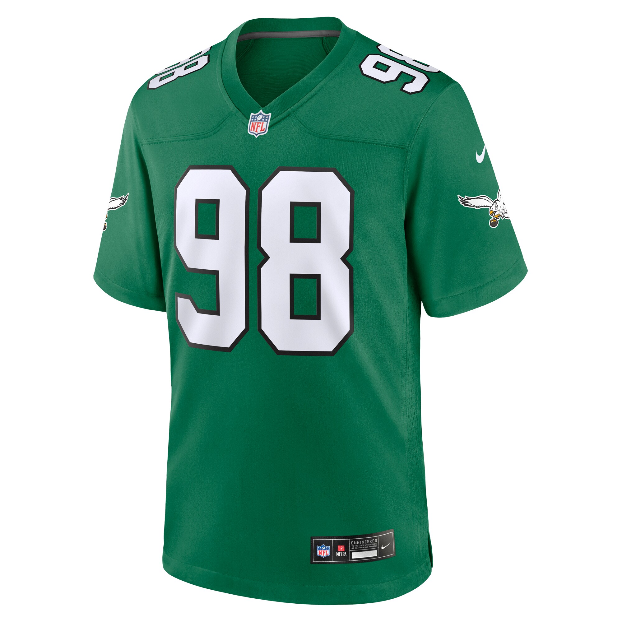 Jalen Carter Philadelphia Eagles  Alternate Game Jersey - Kelly Green