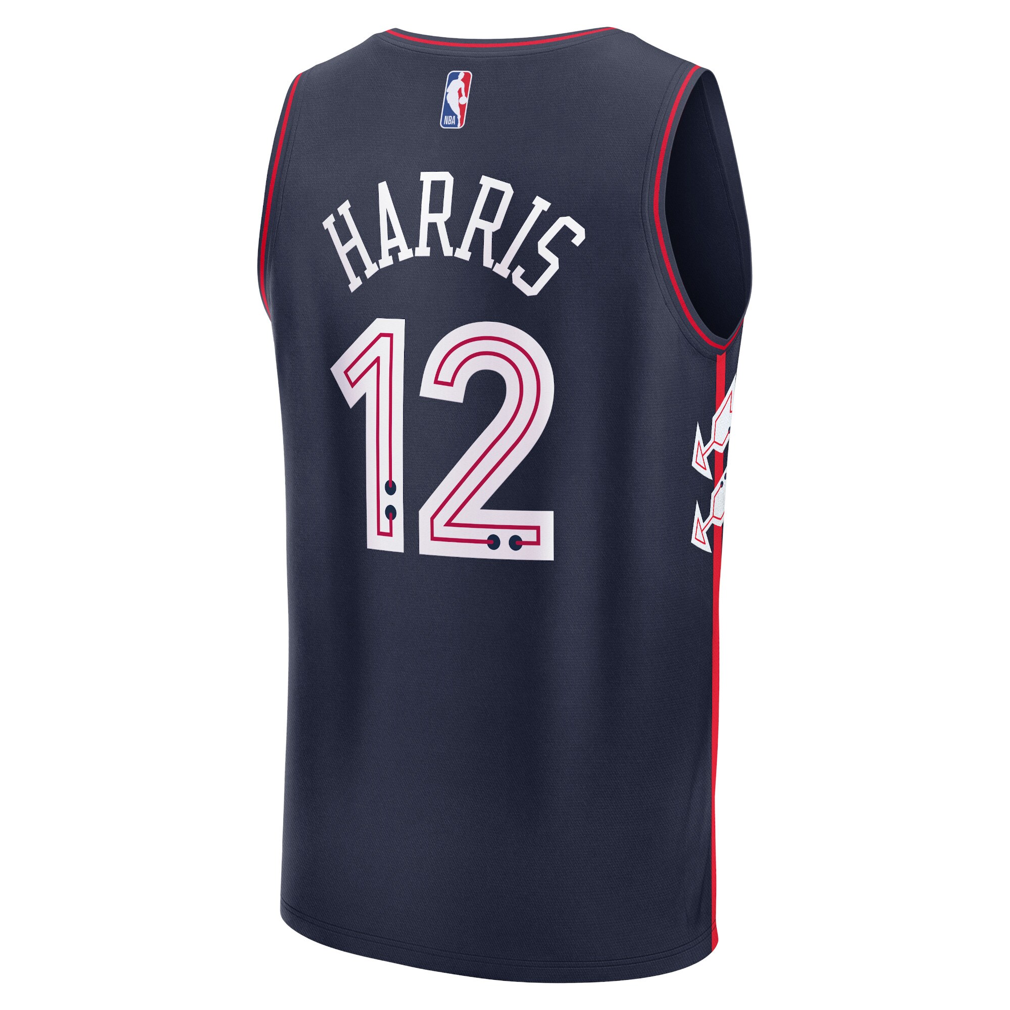 Tobias Harris Philadelphia 76ers Fanatics Fast Break Jersey - Navy - City Edition