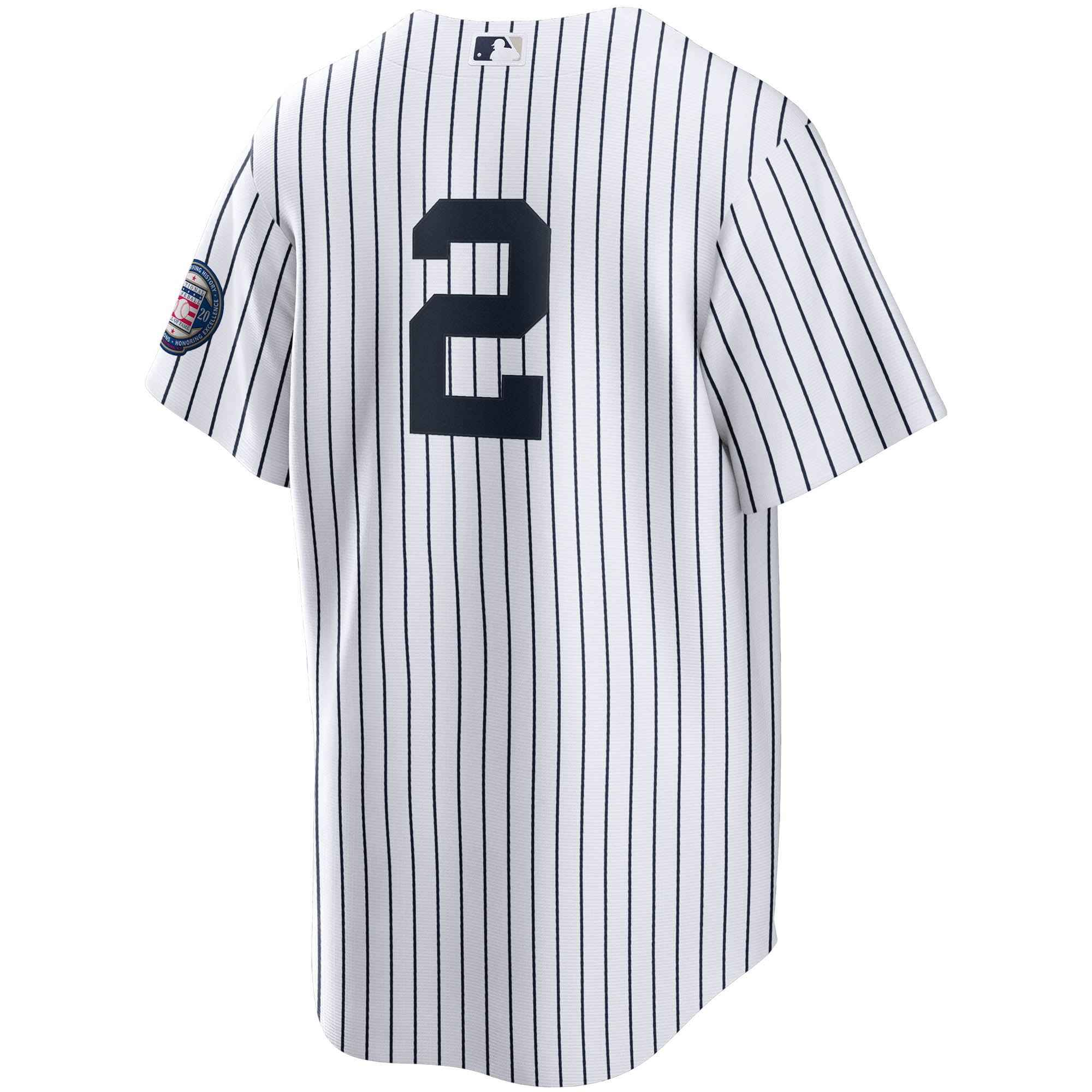 Derek Jeter New York Yankees  2020 Hall of Fame Induction Replica Jersey - White\/Navy