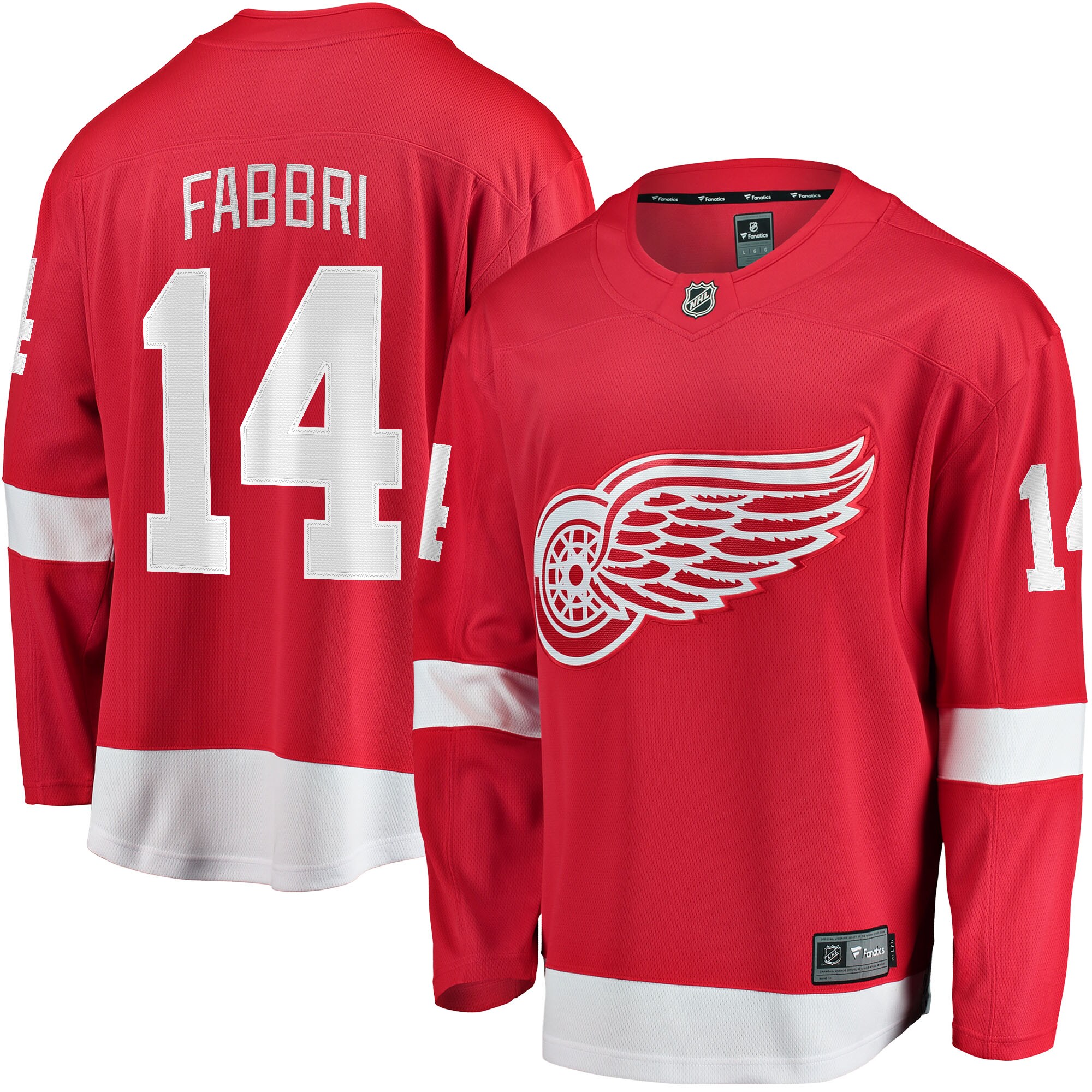 Robby Fabbri Detroit Red Wings Fanatics Home Breakaway Player Jersey - Red