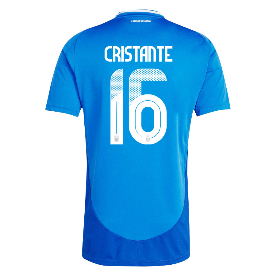 Bryan Cristante 16 Italy National Team 2024/25 Home Men Jersey - Blue