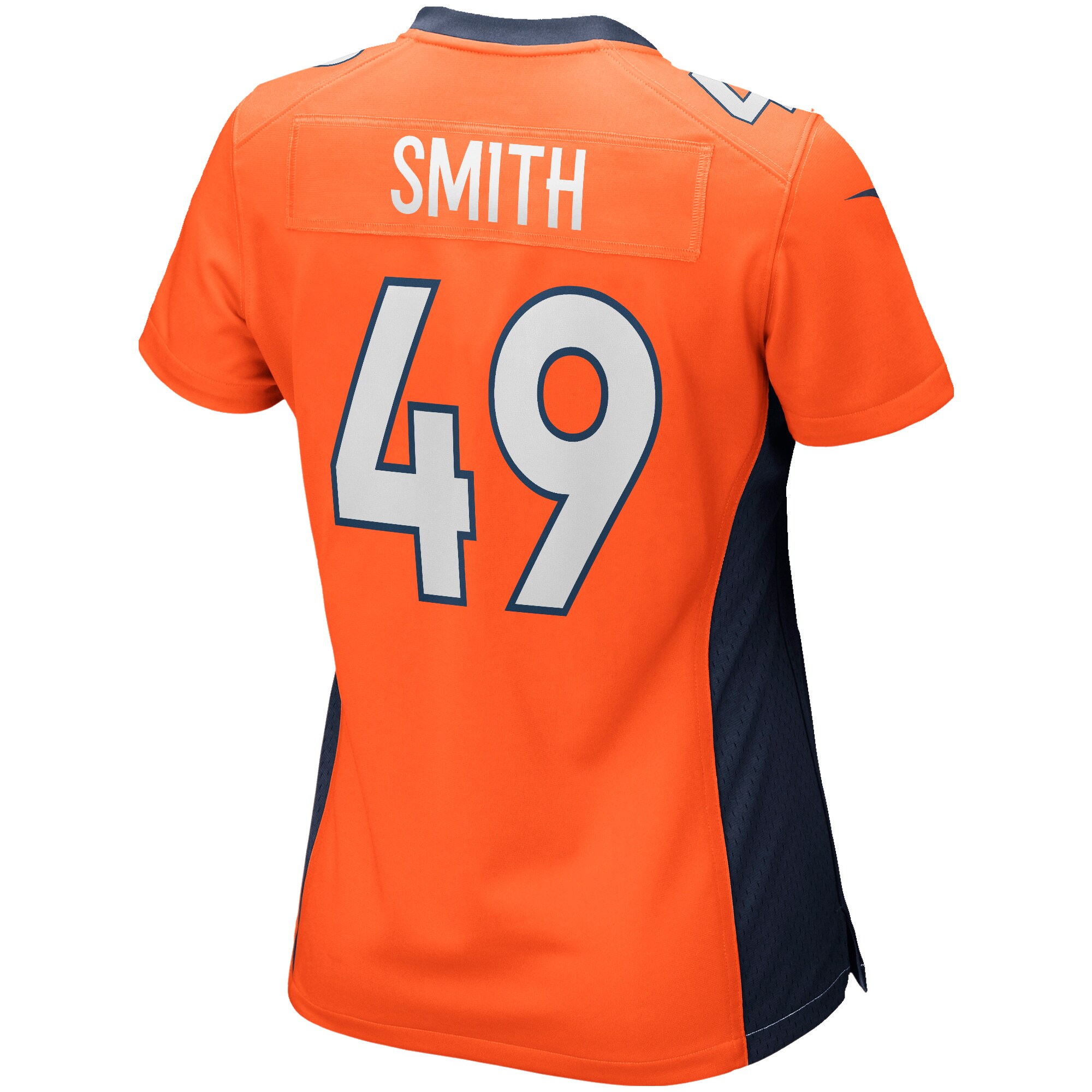 Dennis Smith Denver Broncos  Women's Game Retired Player Jersey - Orange