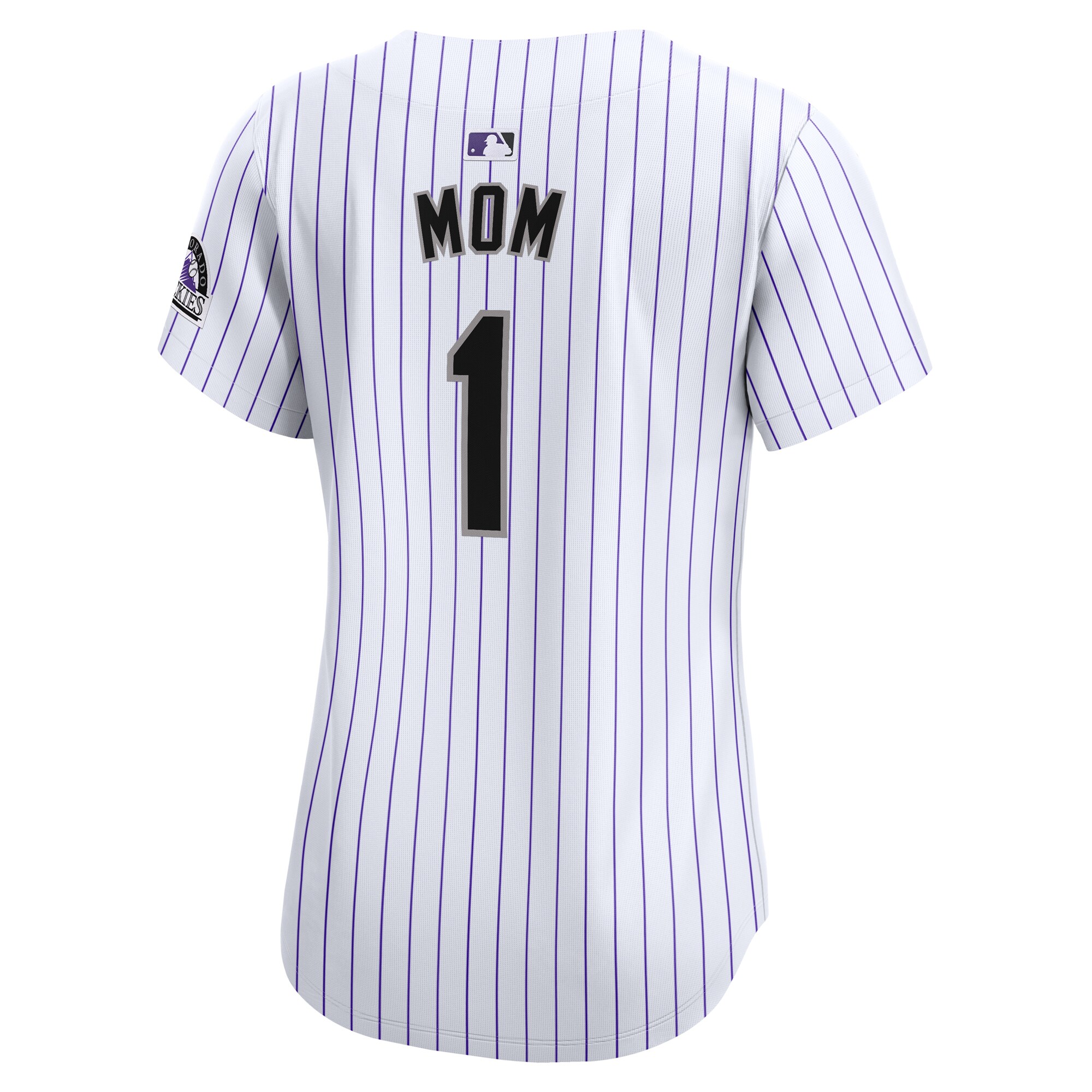 Colorado Rockies  Women's #1 Mom Home Limited Jersey - White