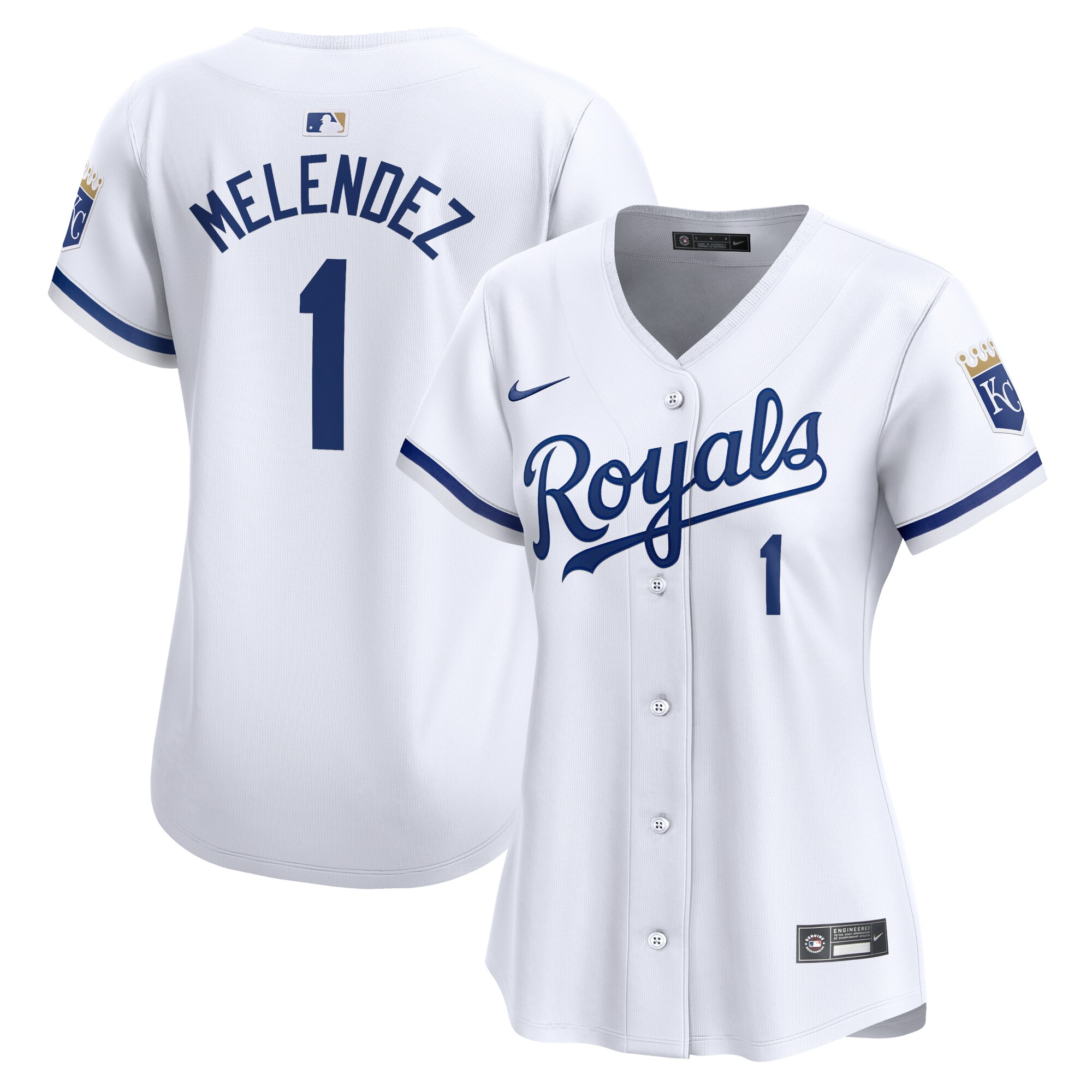 MJ Melendez Kansas City Royals  Women's  Home Limited Player Jersey - White