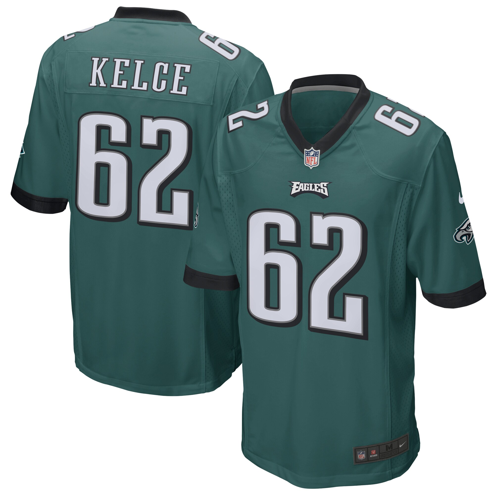 Jason Kelce Philadelphia Eagles  Game Jersey - Midnight Green
