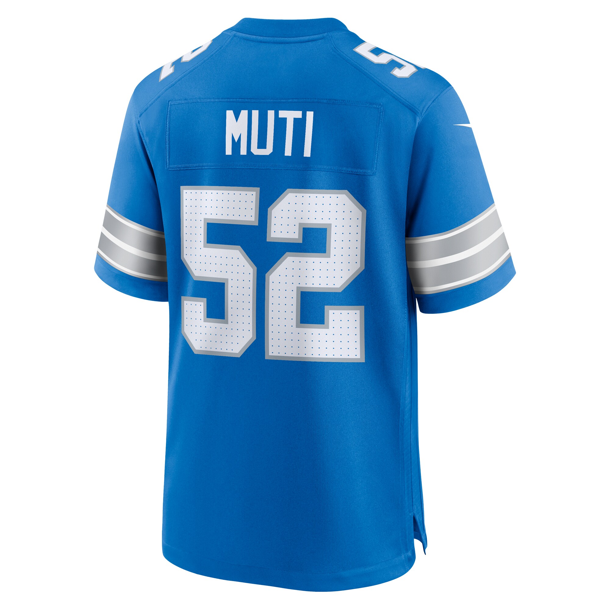Netane Muti Detroit Lions  Game Jersey -  Blue