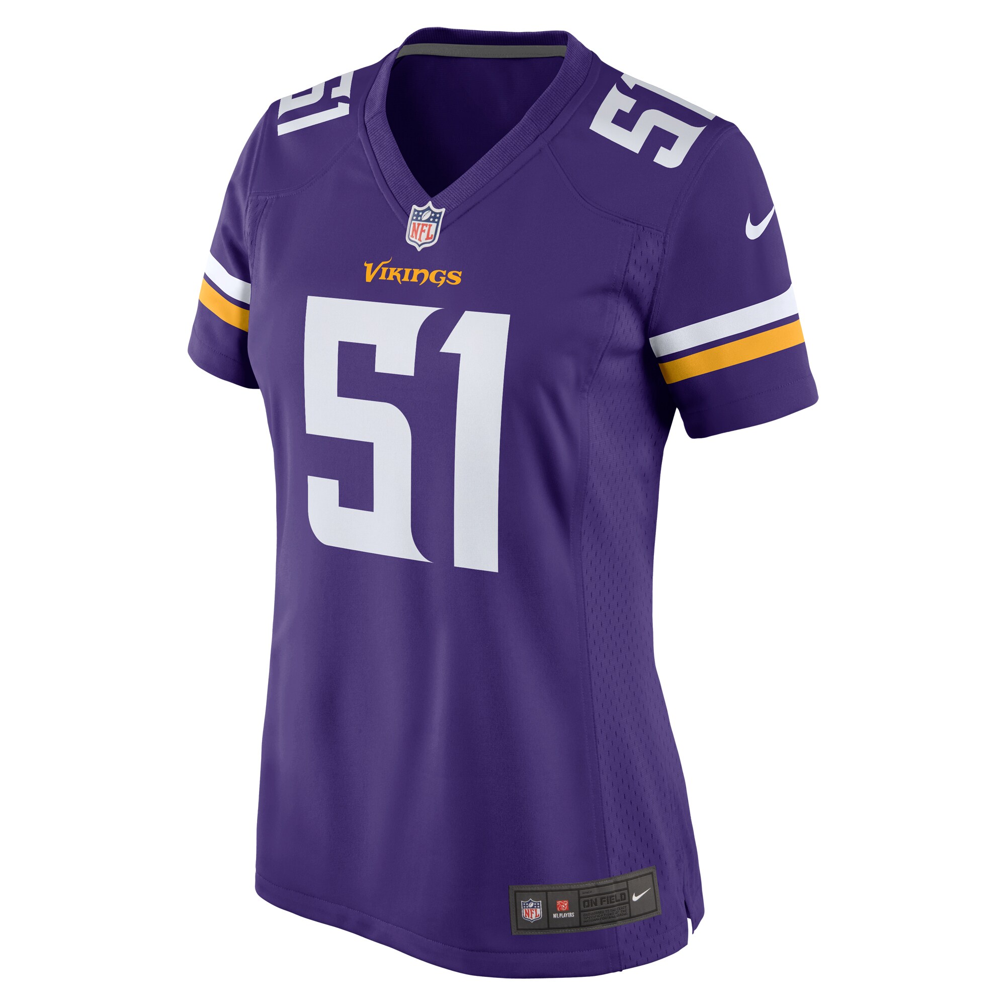 Blake Cashman Minnesota Vikings  Women's Team Game Jersey -  Purple