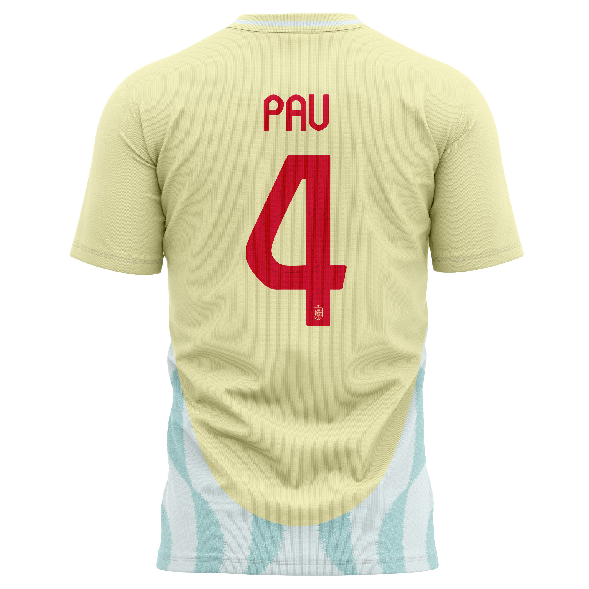 Pau Torres 4 Spain National Team 2024 Away Kits AOP T-shirt - Yellow