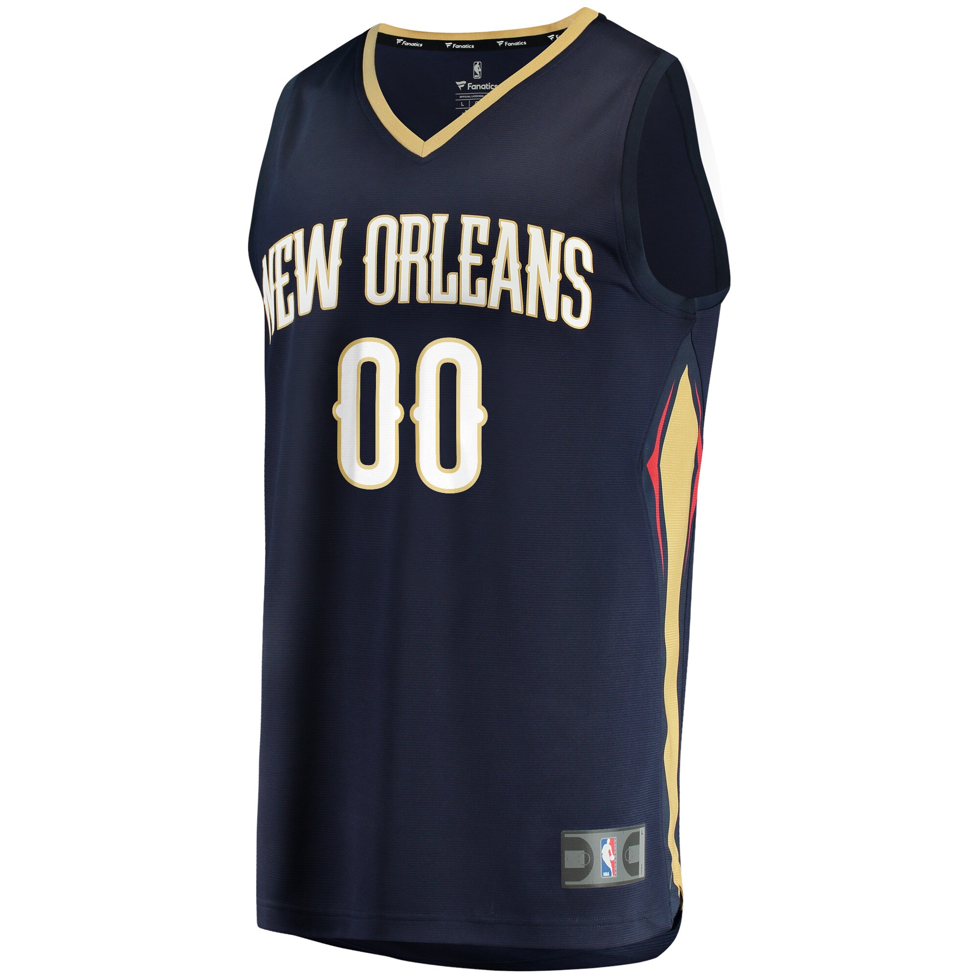 New Orleans Pelicans Fanatics Youth Fast Break Custom Jersey - Navy - Icon Edition