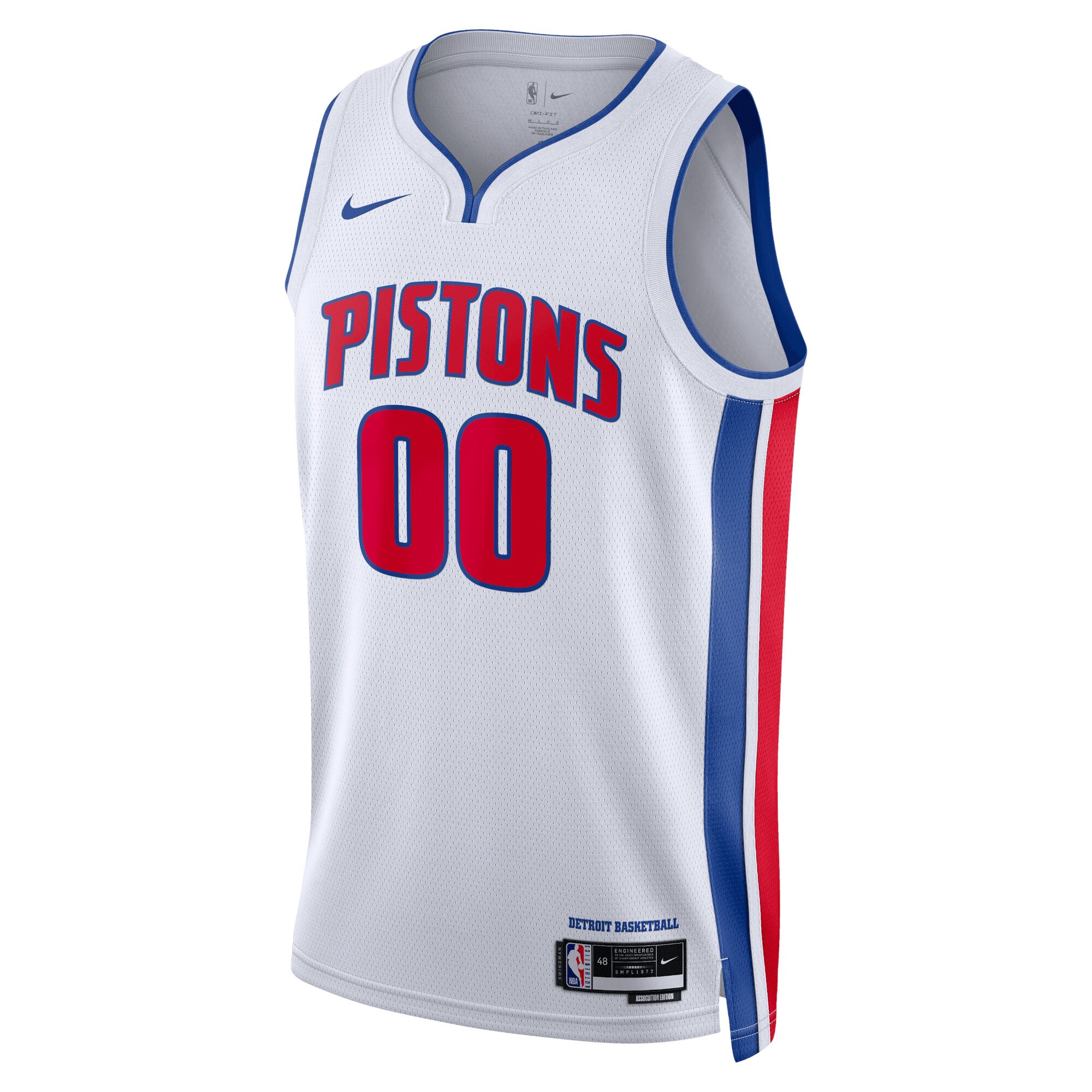 Detroit Pistons  Unisex Swingman Custom Jersey White - Association Edition