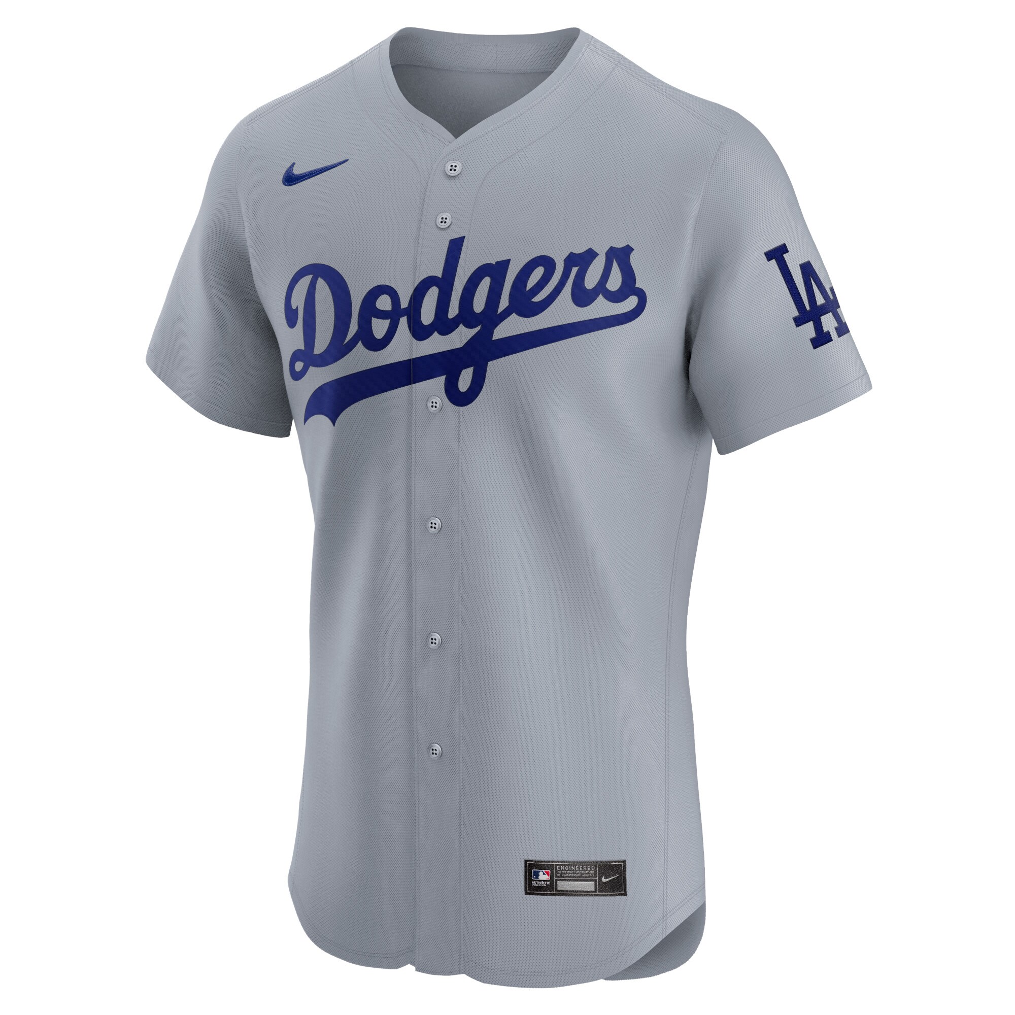 Los Angeles Dodgers  Alternate Vapor Premier Elite Patch Jersey - Gray