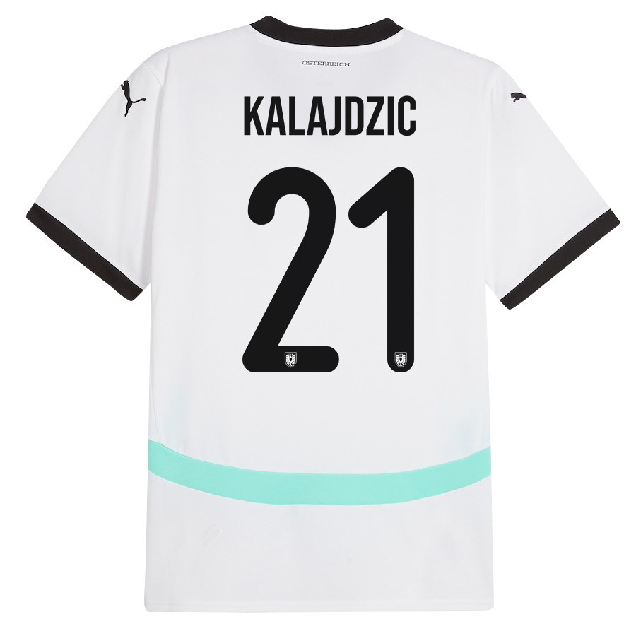Sasa Kalajdzic 21 Austria National Team 2024/25 Away Men Jersey - White