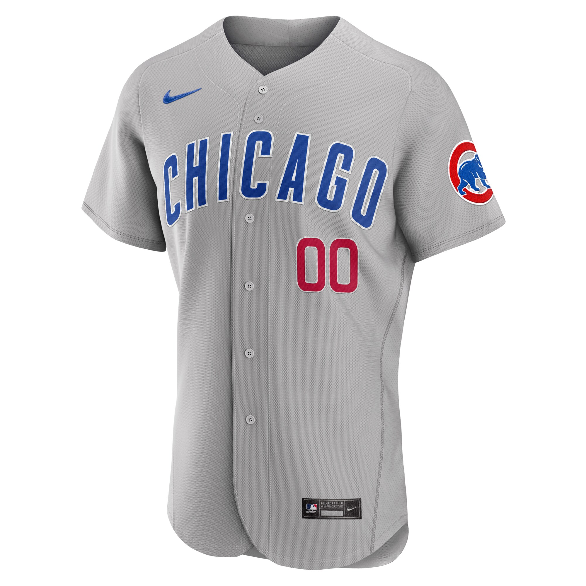 Chicago Cubs  Road Authentic Custom Jersey - Gray