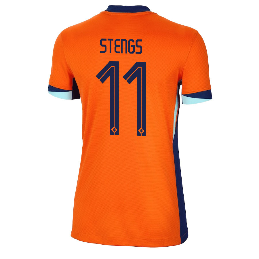Calvin Stengs 11 Netherlands National Team 2024/25 Home WOMEN Jersey - Orange