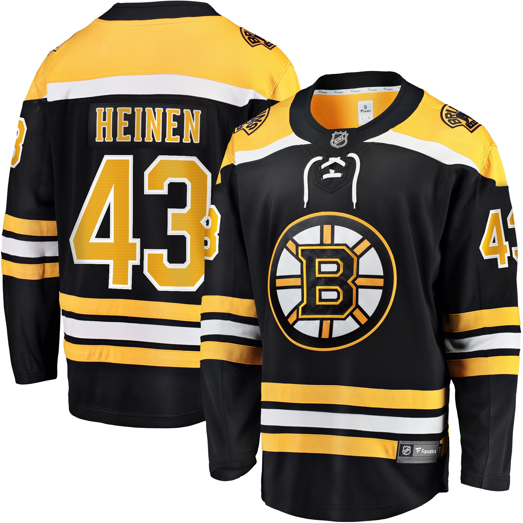 Danton Heinen Boston Bruins Fanatics Home Premier Breakaway Player Jersey - Black