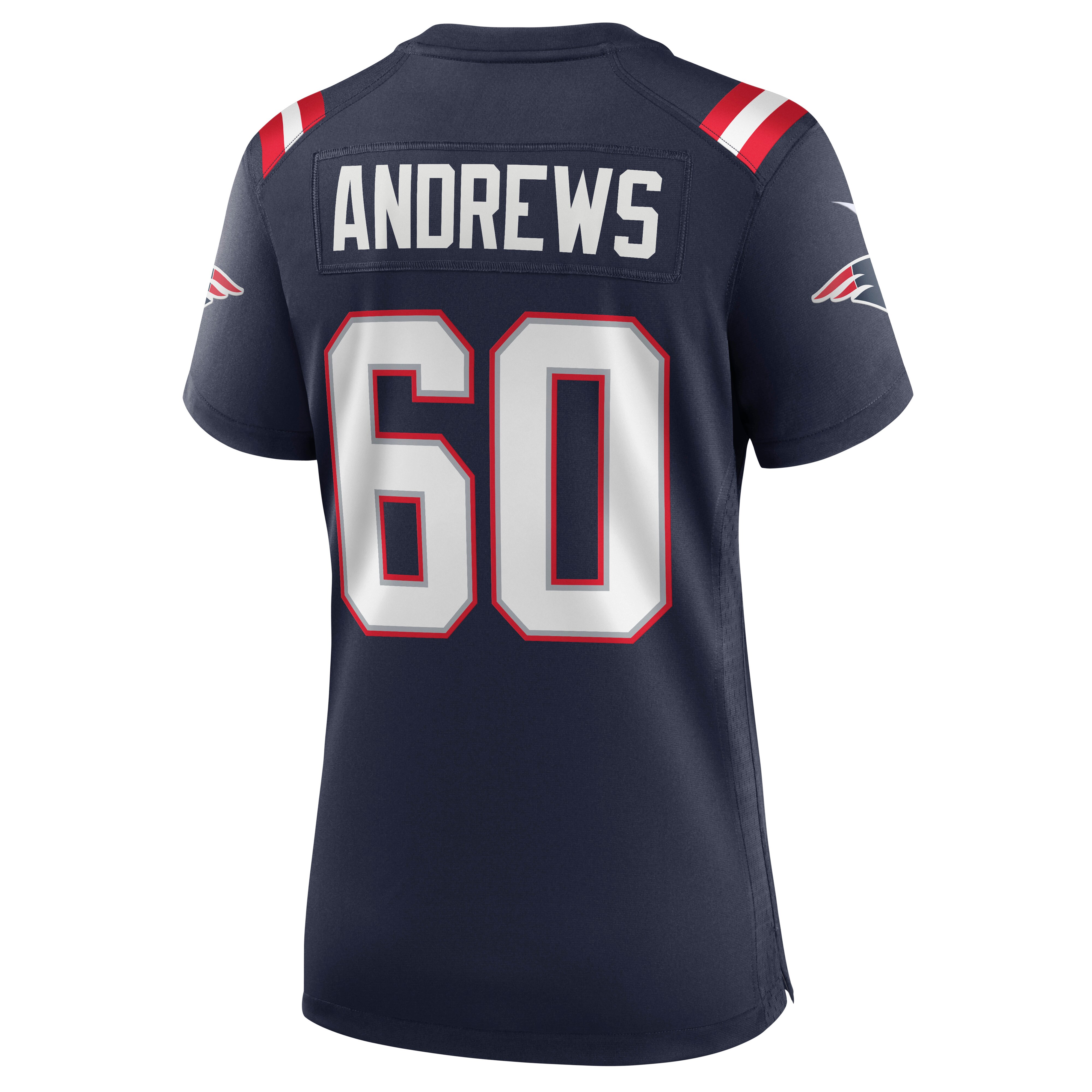 David Andrews New England Patriots  Women's Game Jersey - Navy