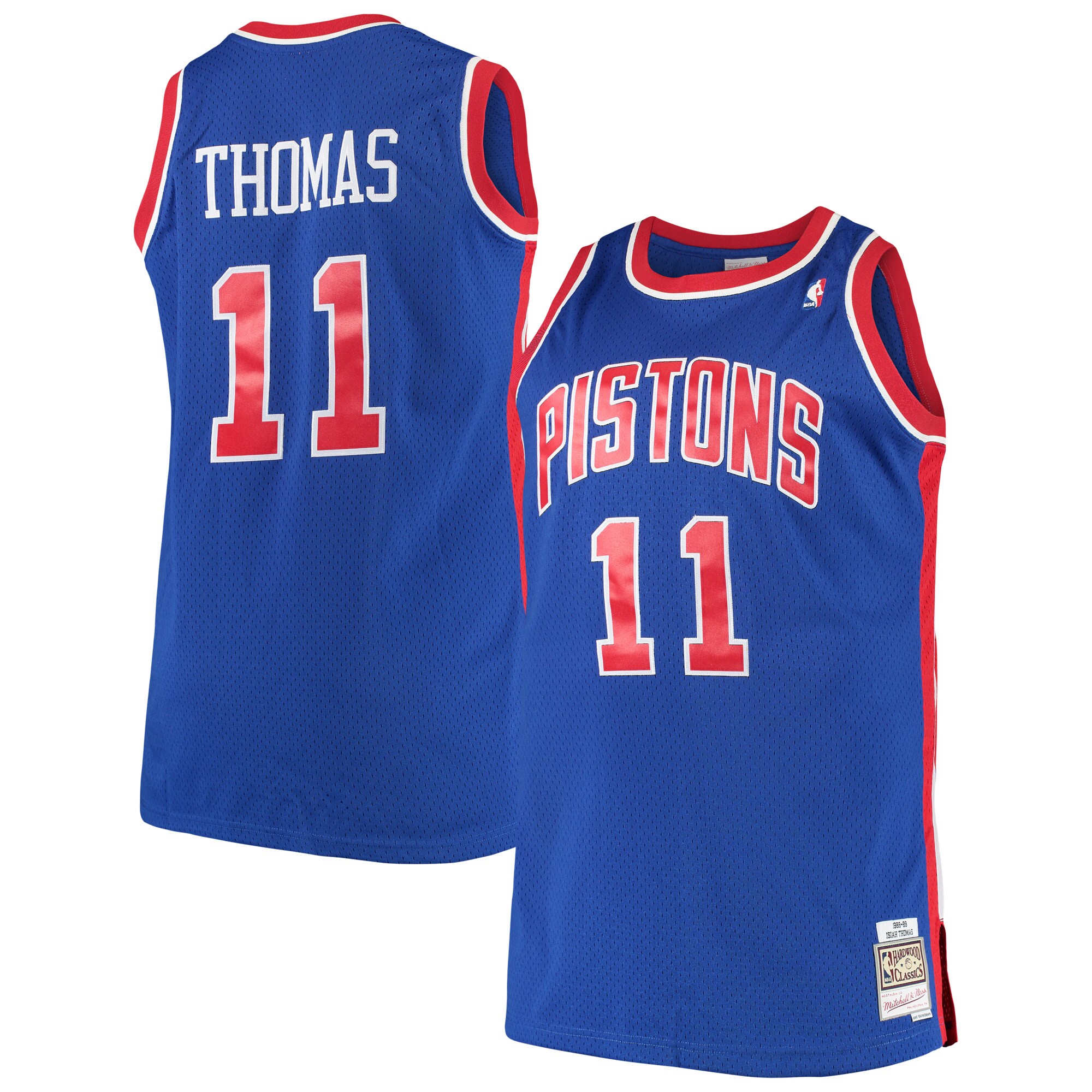 Isaiah Thomas Detroit Pistons Mitchell & Ness 1988\/89 Big & Tall Hardwood Classics Swingman Jersey - Royal