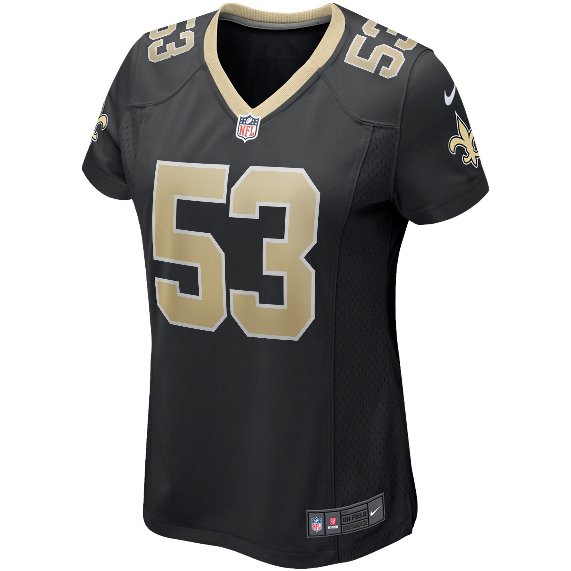Zack Baun New Orleans Saints  Women's Game Jersey - Black