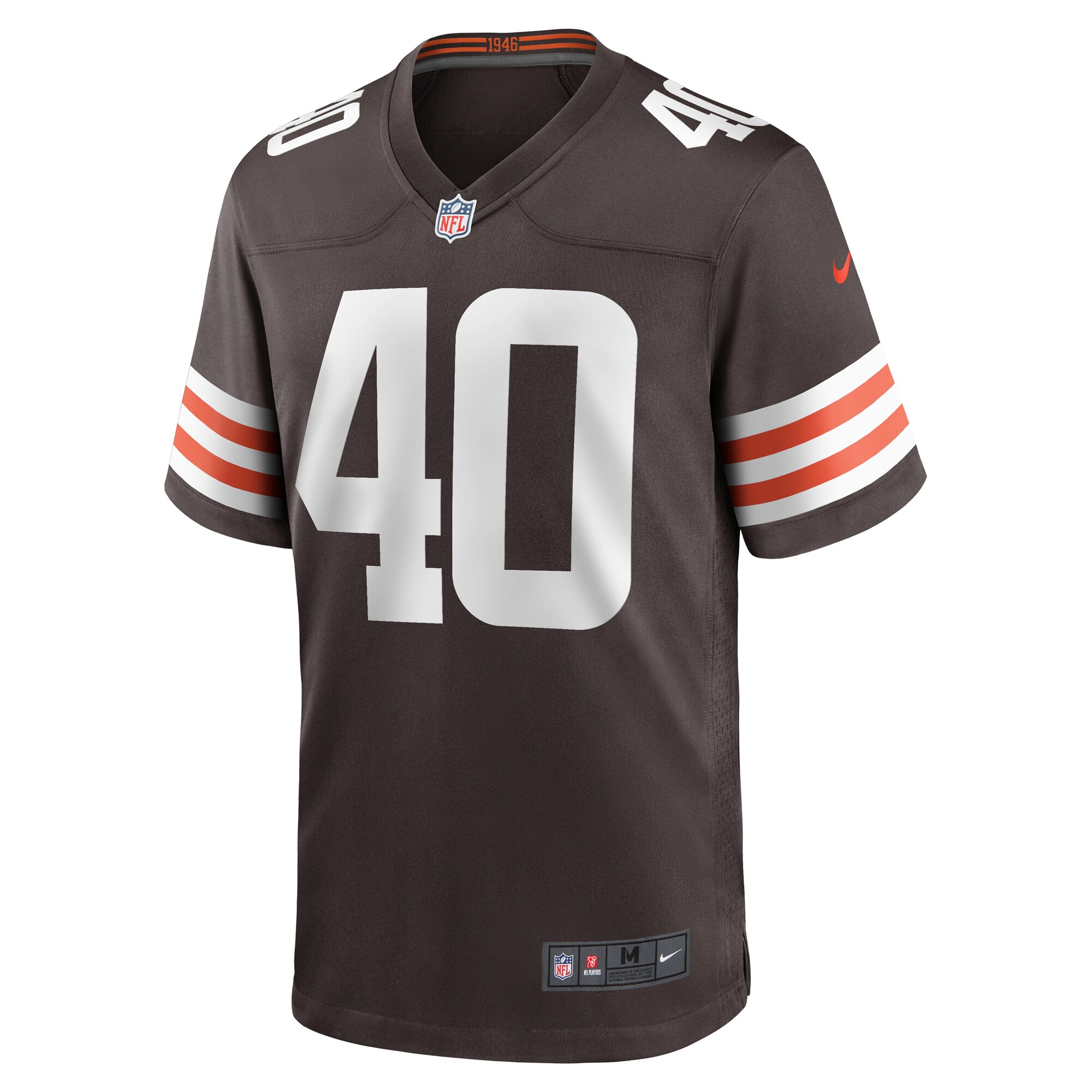 Matthew Adams Cleveland Browns  Game Player Jersey - Brown