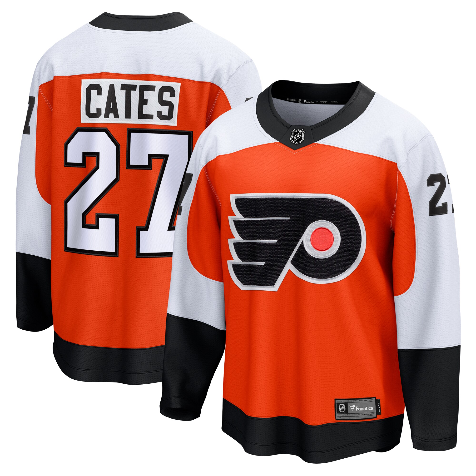 Noah Cates Philadelphia Flyers Fanatics Home Breakaway Jersey - Orange