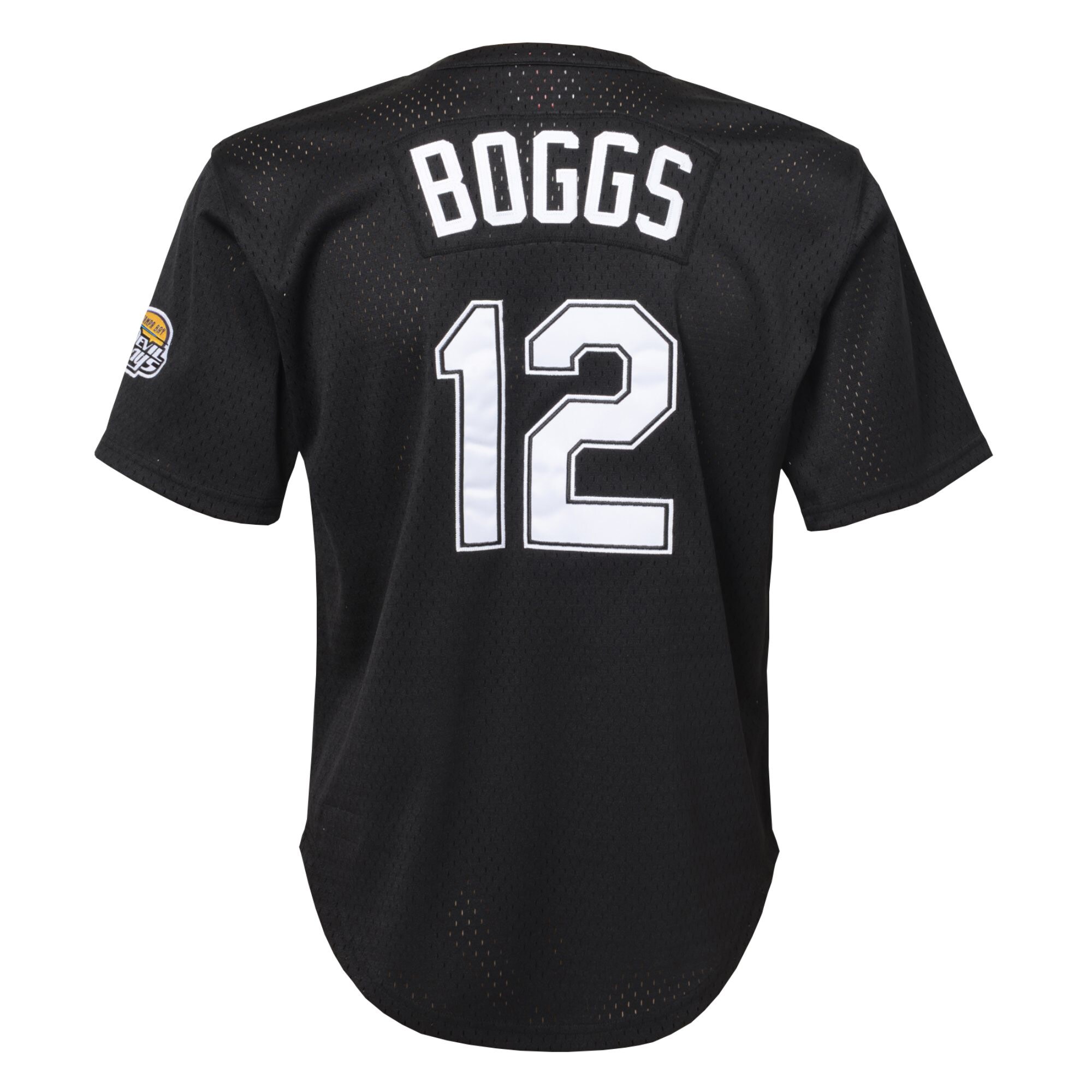 Wade Boggs Tampa Bay Rays Mitchell & Ness Youth Cooperstown Collection\u00c2\u00a0Mesh Batting Practice Jersey - Black