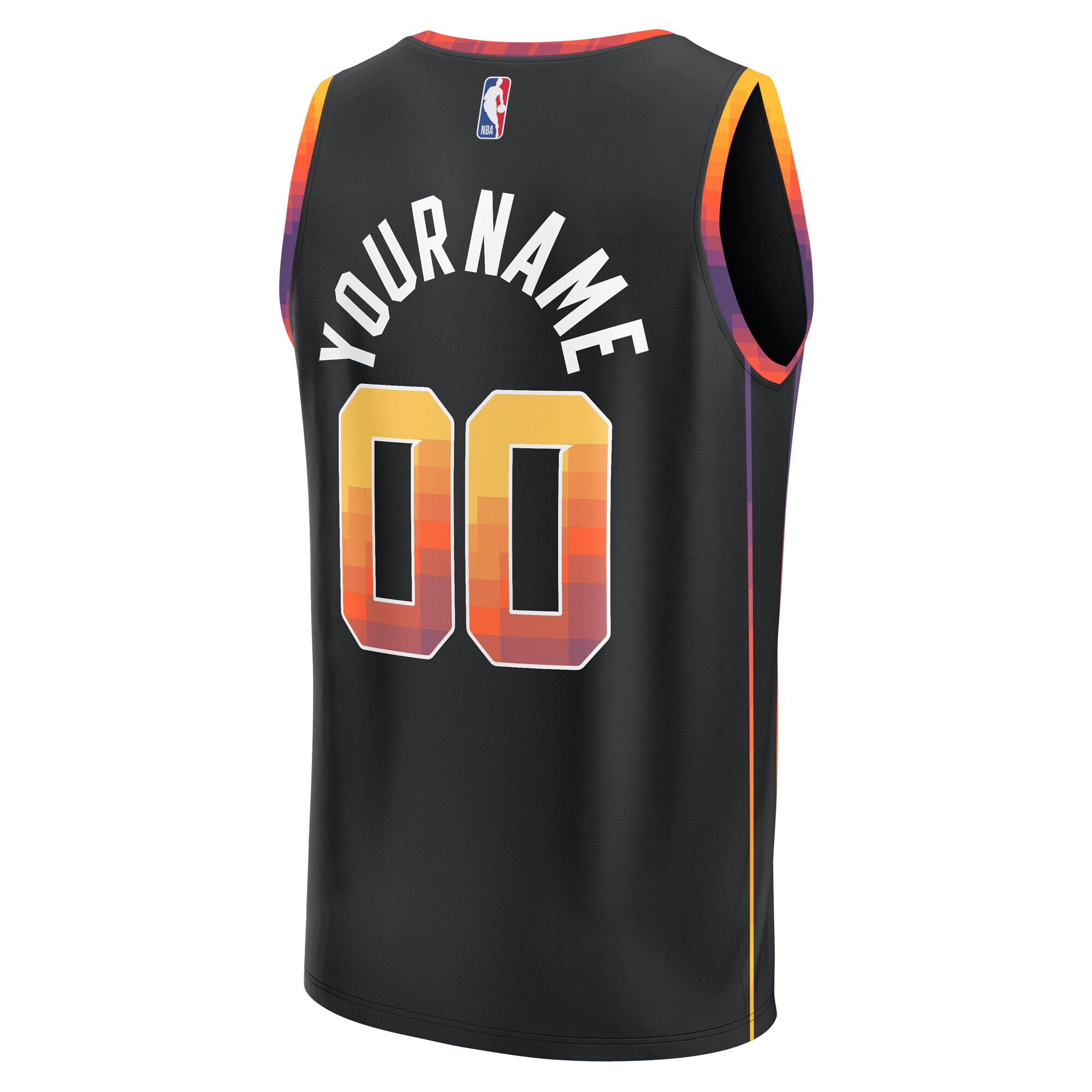 Phoenix Suns Fanatics  Fast Break Custom Replica Jersey - Black - Statement Edition
