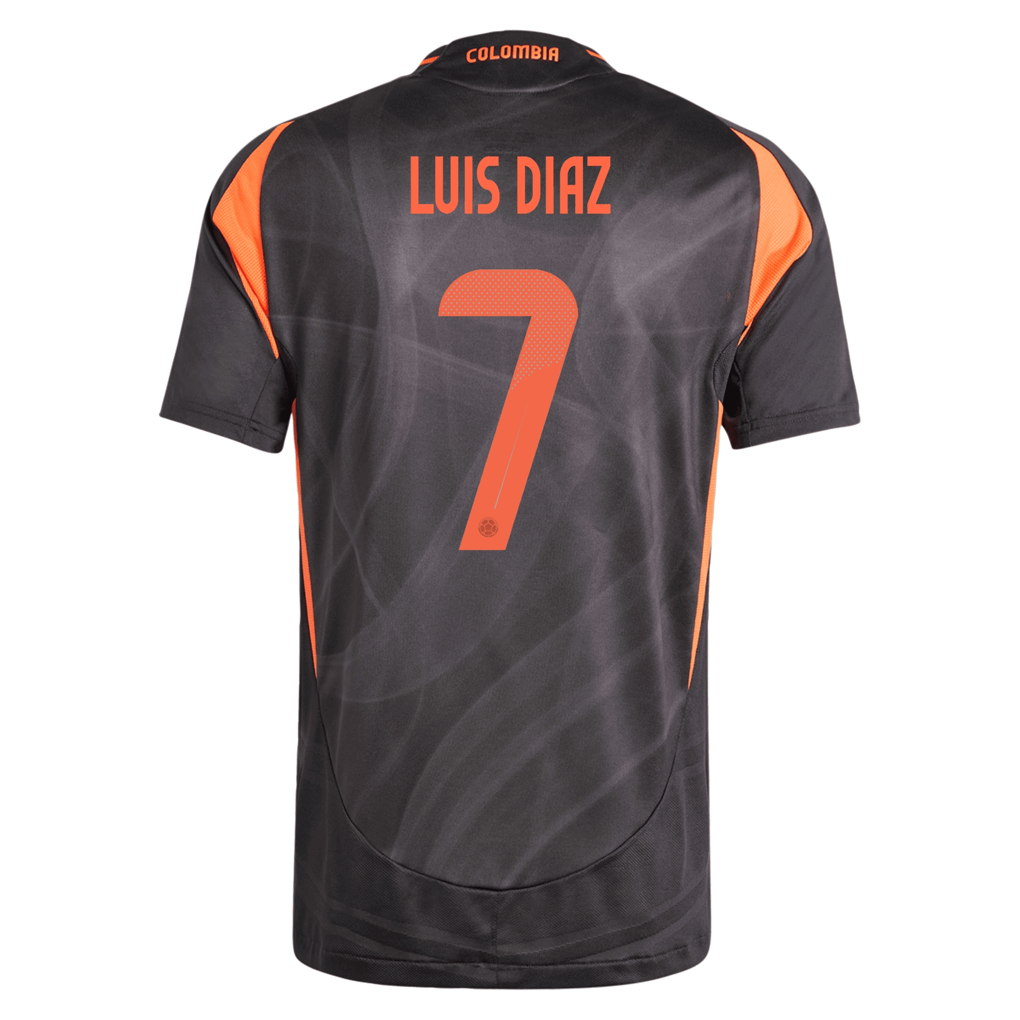 Luis Díaz 7 Colombia National Team 2024 Away Men Jersey - Black