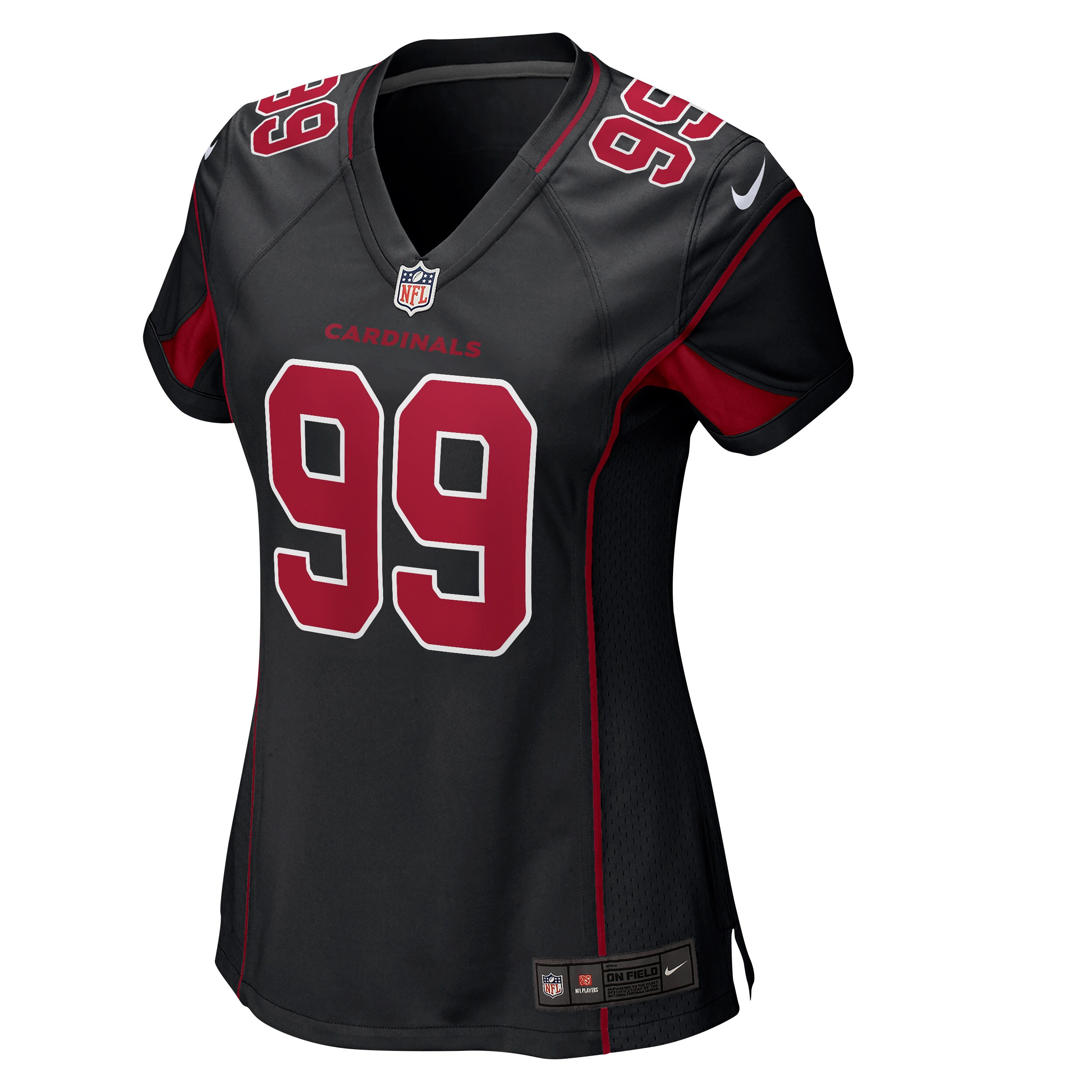 J.J. Watt Arizona Cardinals  Women's 2nd Alternate Game Jersey - Black