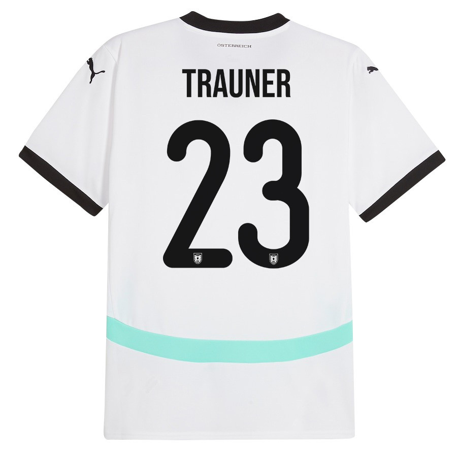 Gernot Trauner 23 Austria National Team 2024/25 Away Men Jersey - White