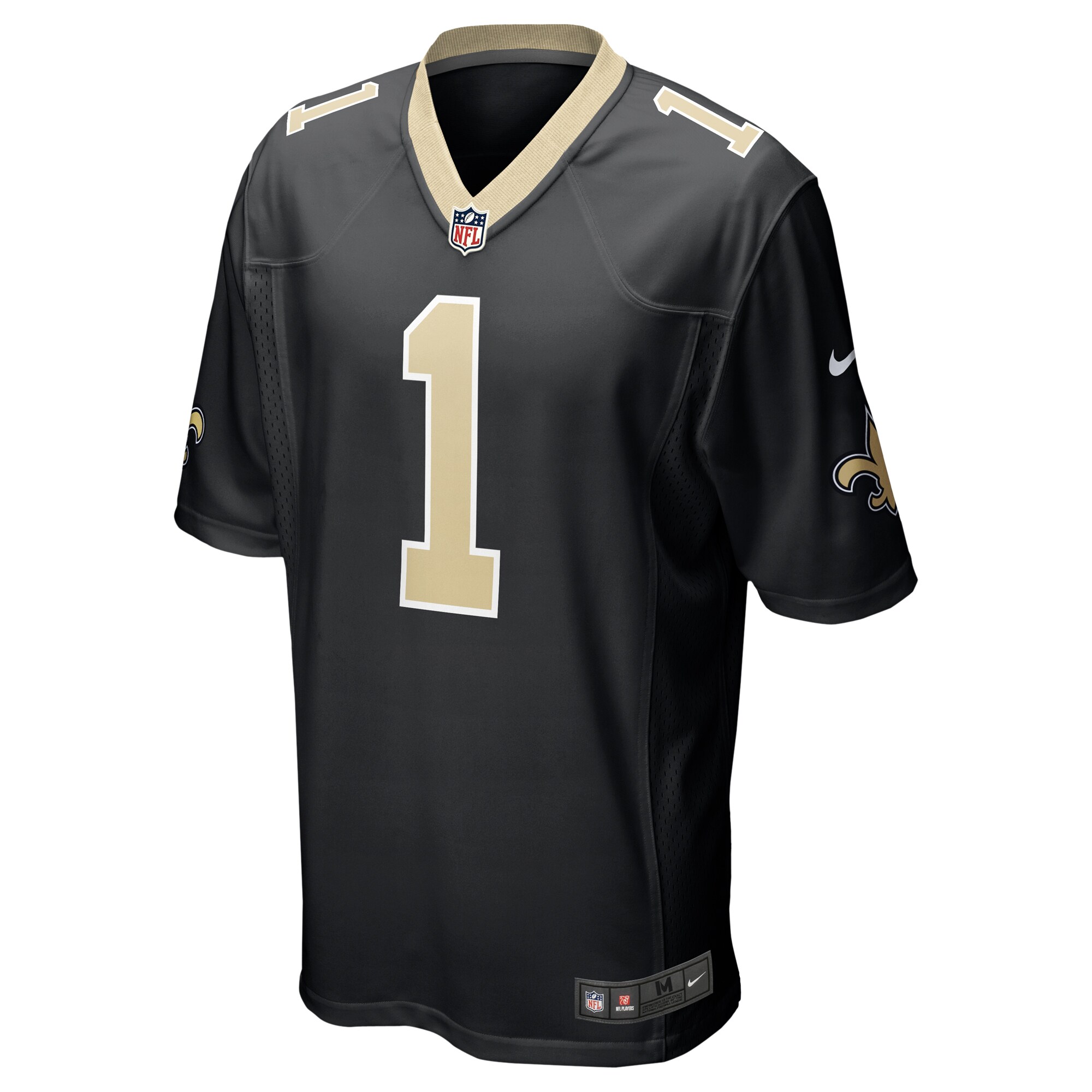 Taliese Fuaga New Orleans Saints  2024 NFL Draft First Round Pick Player Game Jersey - Black