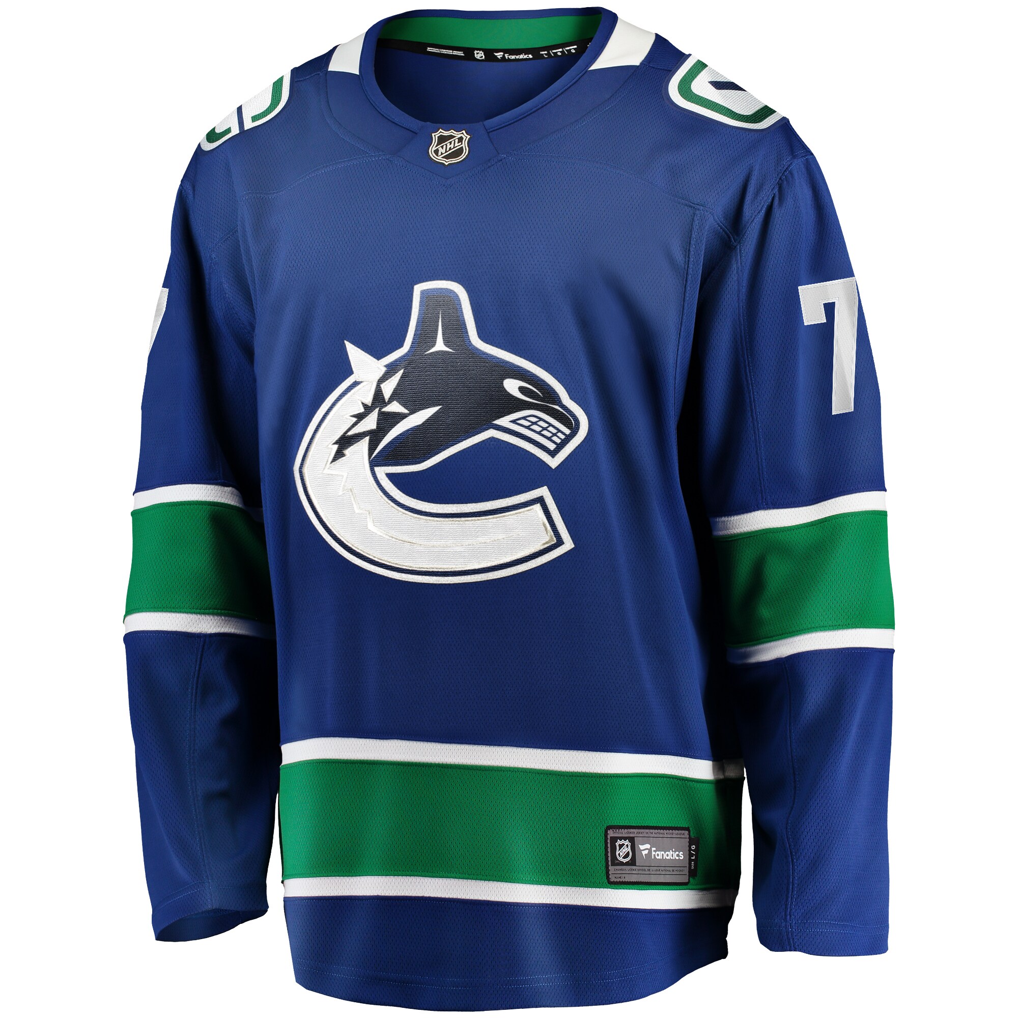 Carson Soucy Vancouver Canucks Fanatics Home Premier Breakaway Player Jersey - Blue