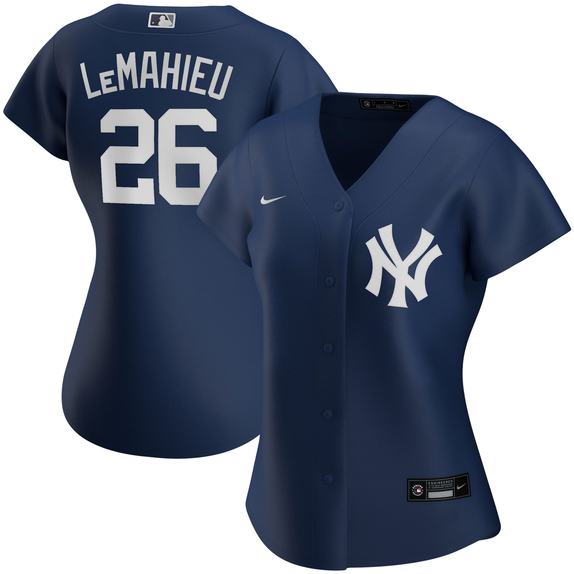 DJ LeMahieu New York Yankees  Women's Alternate Replica Player Jersey - Navy