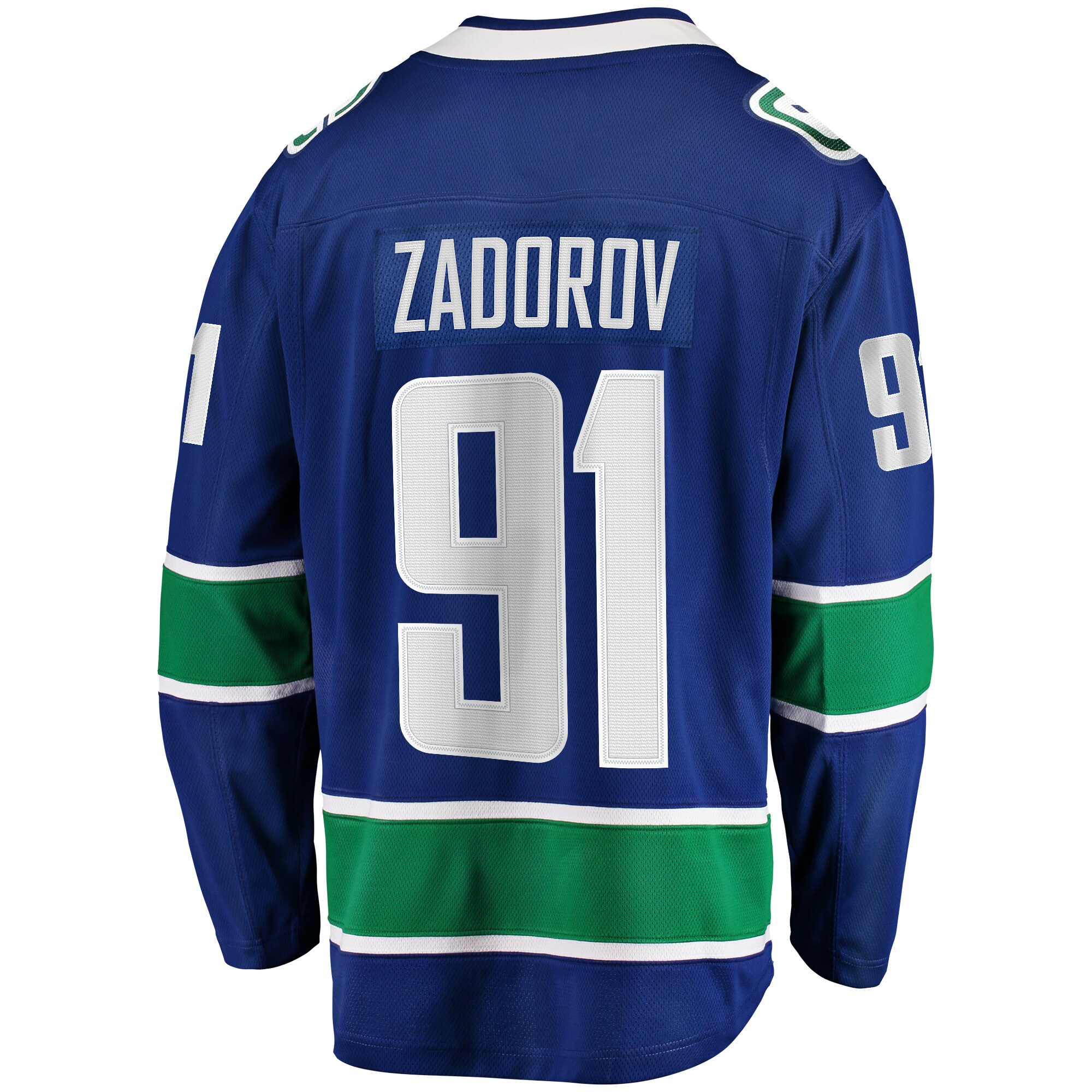 Nikita Zadorov Vancouver Canucks Fanatics Home Premier Breakaway Player Jersey - Blue