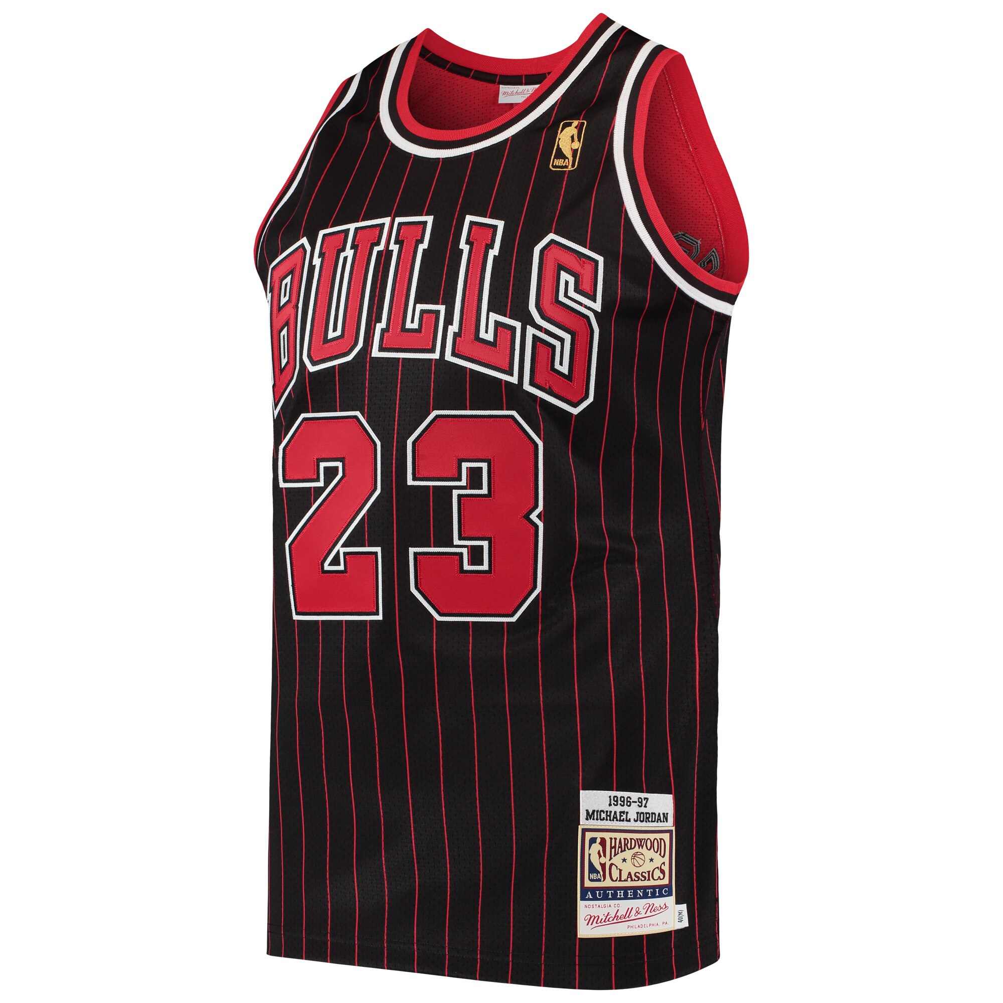 Michael Jordan Chicago Bulls Mitchell & Ness 1996\/97 Hardwood Classics Authentic Jersey - Black