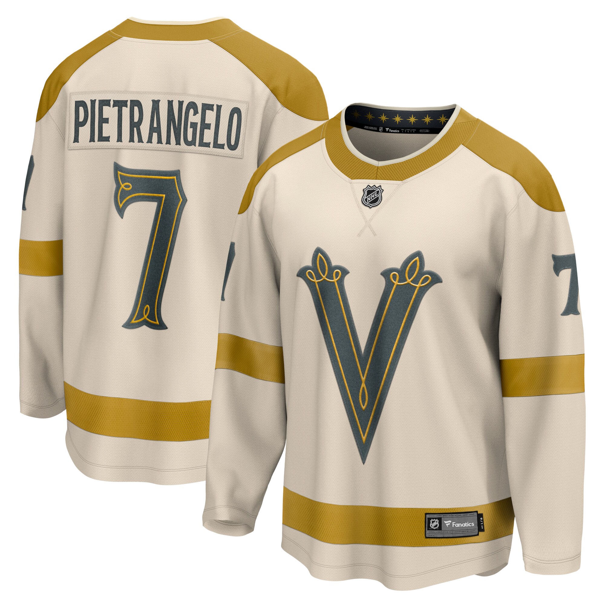 Alex Pietrangelo Vegas Golden Knights Fanatics 2024 NHL Winter Classic Breakaway Player Jersey - Cream