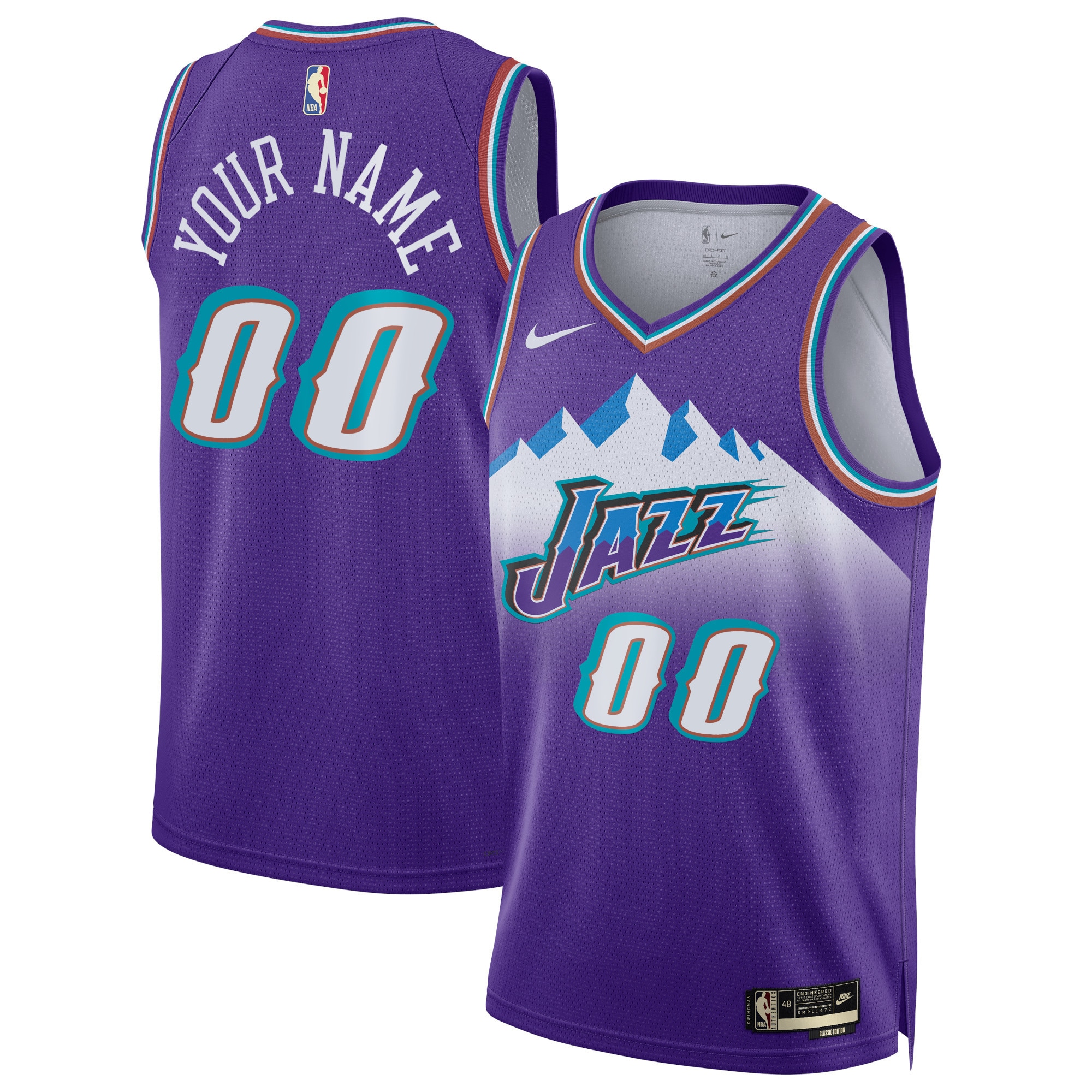 Utah Jazz  Unisex 2022\/23 Custom Swingman Jersey - Classic Edition - Purple