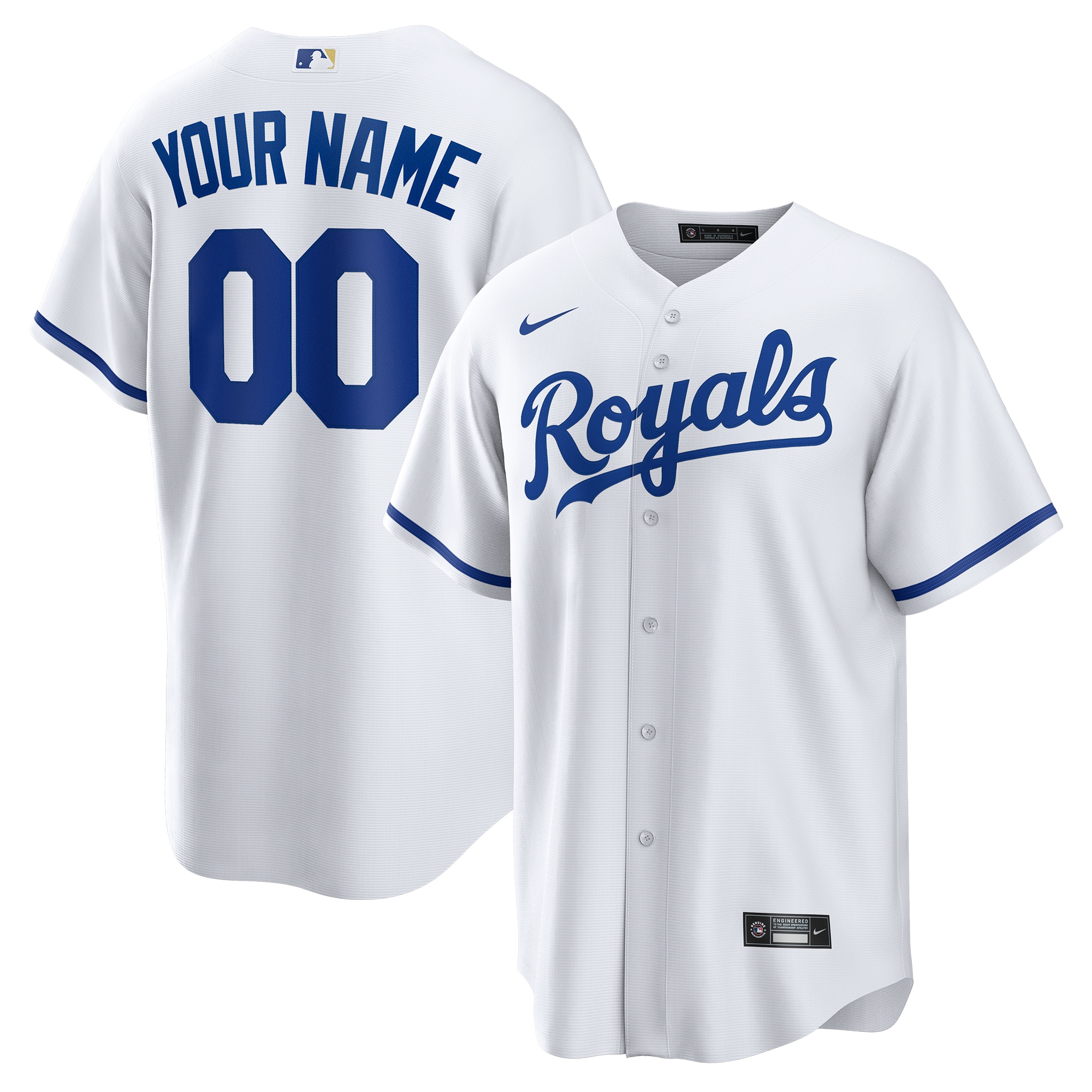 Kansas City Royals  Replica Custom Jersey - White