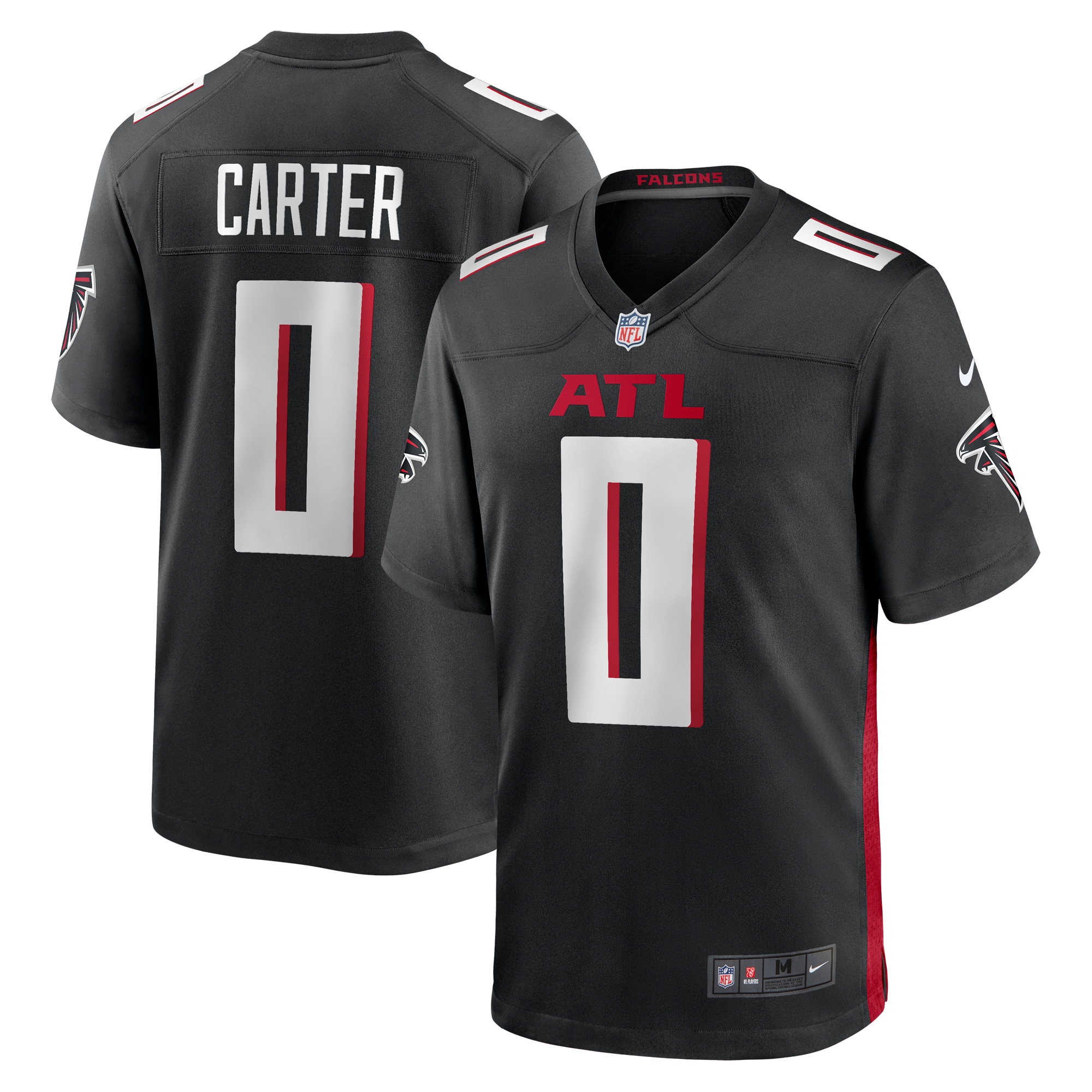 Lorenzo Carter Atlanta Falcons  Game Player Jersey - Black