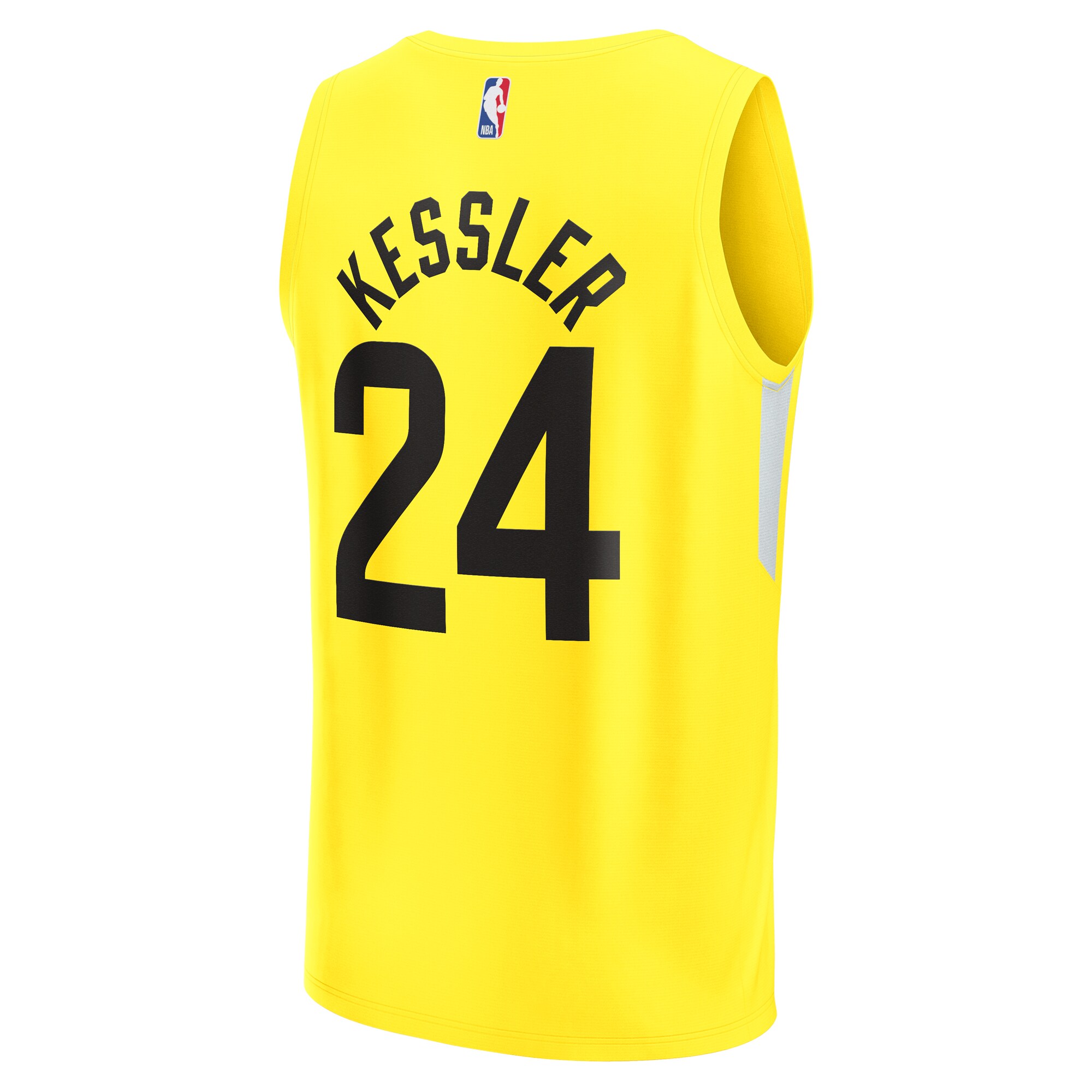 Walker Kessler Utah Jazz Fanatics Youth Fast Break Player Jersey - Icon Edition - Yellow
