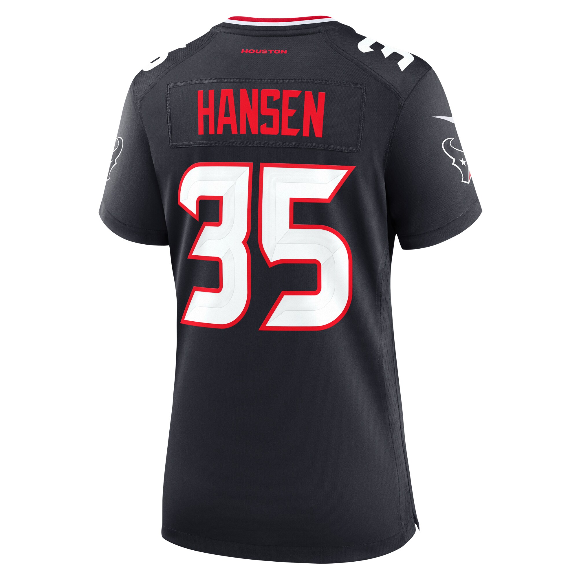 Jake Hansen Houston Texans  Women's Team Game Jersey -  Navy