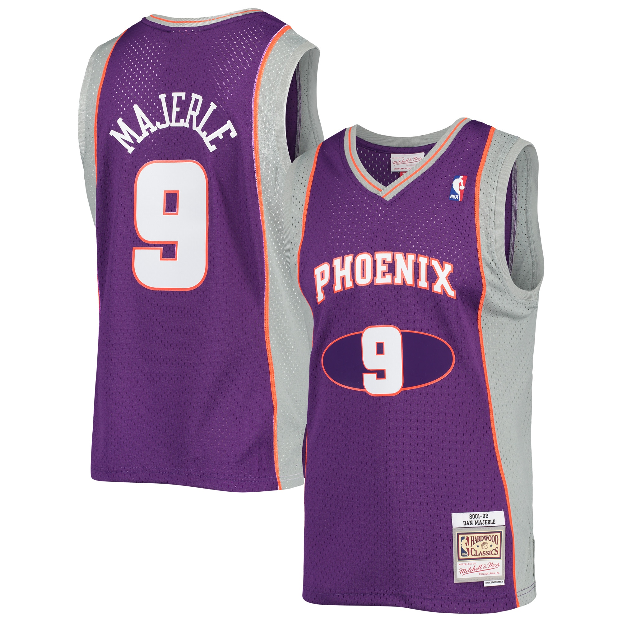Dan Majerle Phoenix Suns Mitchell & Ness 2001\/02 Hardwood Classics Swingman Jersey - Purple