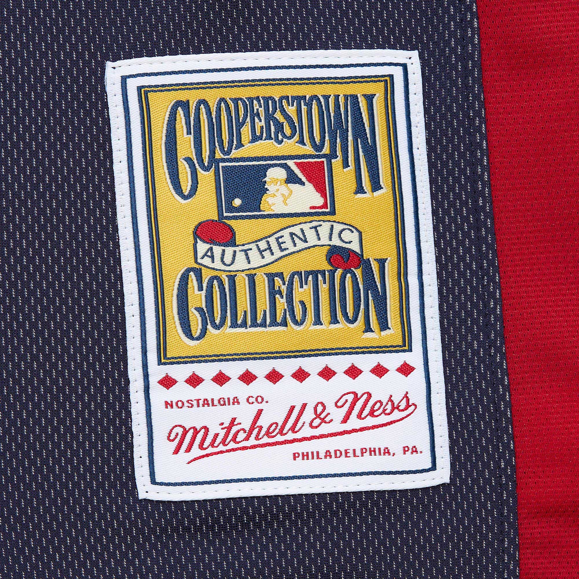 John Smoltz Atlanta Braves Mitchell & Ness Cooperstown Collection Mesh Batting Practice Jersey - Navy